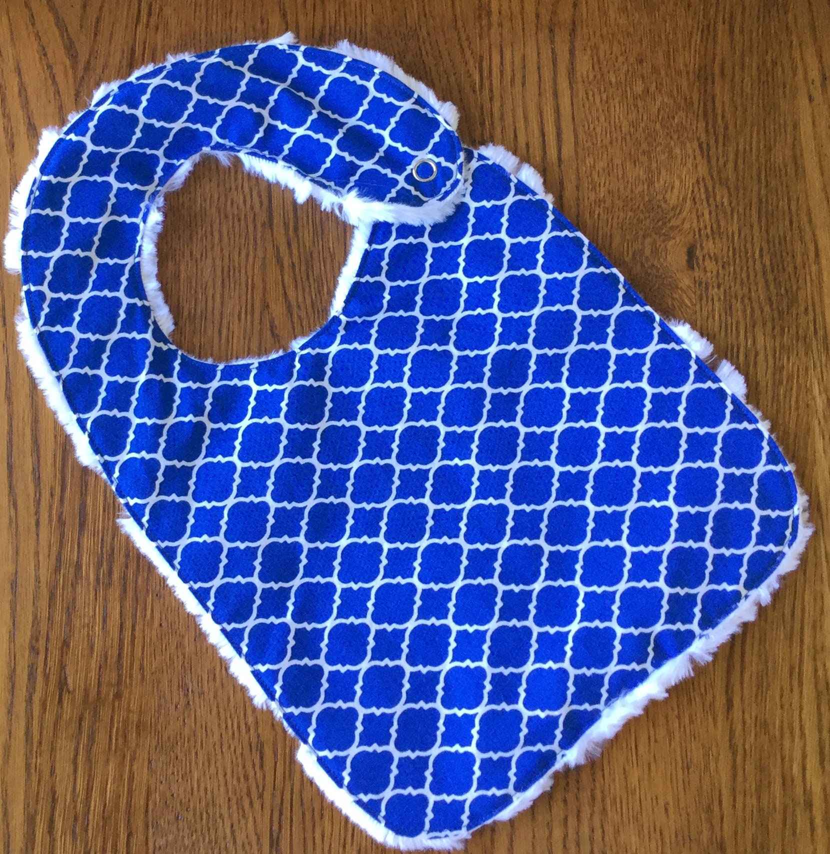 Royal Blau Weiß Gitter Minky Baby/Kleinkind Lätzchen von Etsy - laurelwhite