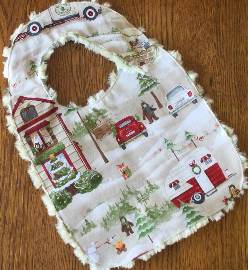 Winter Weihnachten Minky Baby/Kleinkind-Bib - Last One Winter Weihnachten Minky Baby/Kleinkind-Bib - Last One von Etsy - laurelwhite