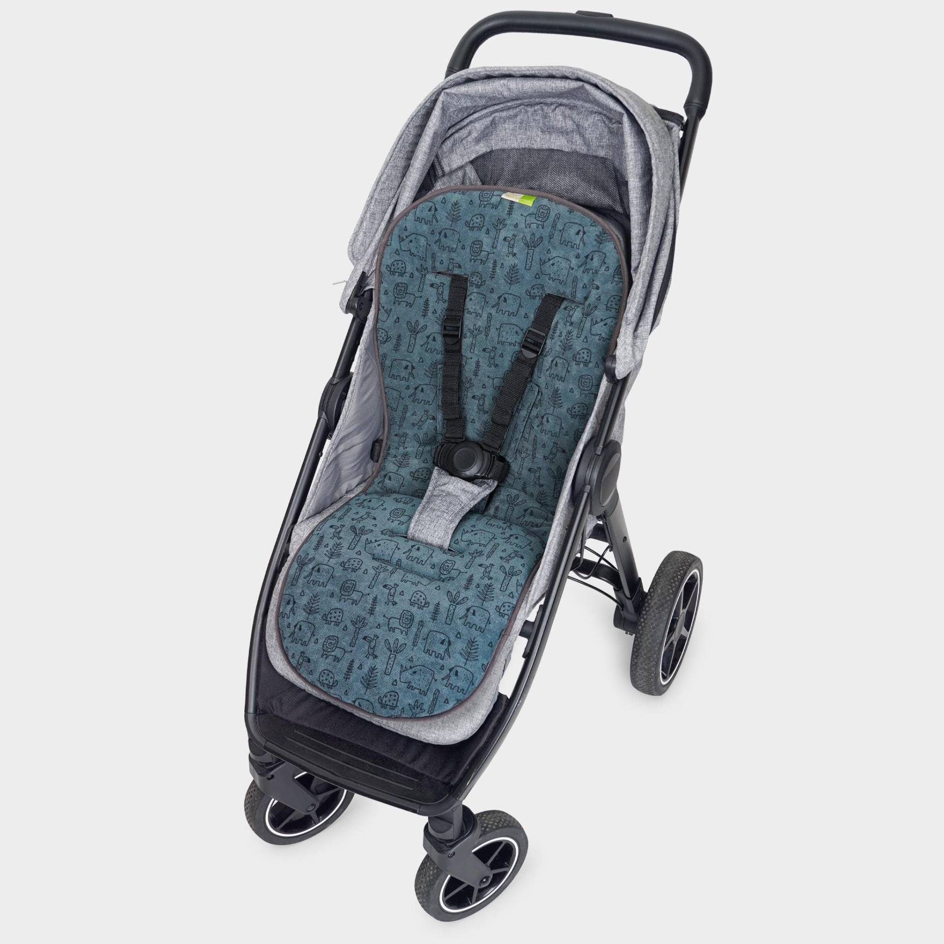 2-Seitige Sitzauflage Kinderwagen, Funktionssitzauflage Buggy, Liebes Von Priebes, Bezug, Einlage, Auflage, Mathilda Coolair-Frottee von Etsy - liebesvonpriebes