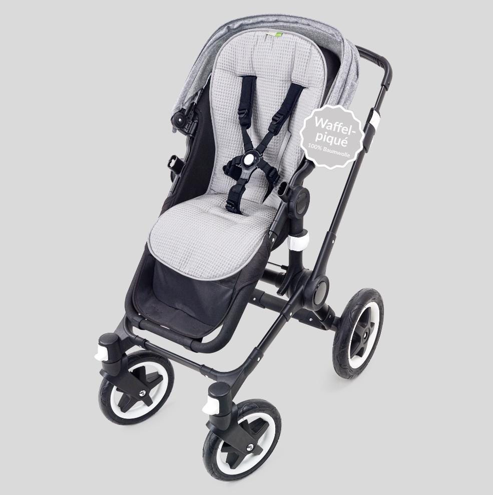 2-Seitige Sitzauflage Kinderwagen Mit Waffel Und Frottee, Funktionssitzauflage Buggy, Sommer, Bezug, Einlage, Auflage, Mathilda von Etsy - liebesvonpriebes