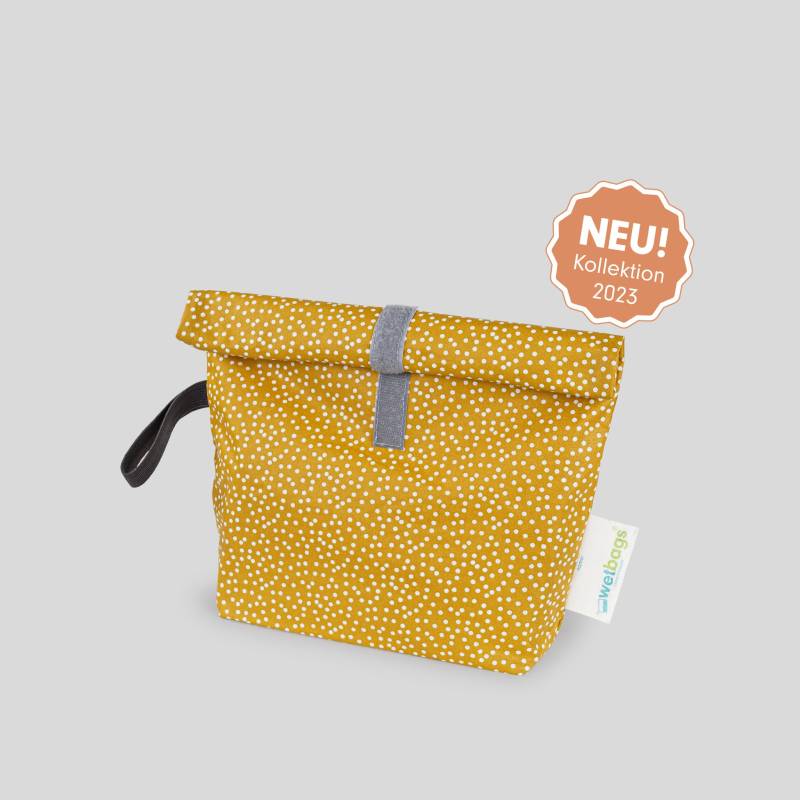 Rollup Wetbags®, S, Liebes Von Priebes, Wetbag, Windeltasche, Wechselkleidung Beutel, Nasstasche, Wasserabweisend, Mini Dots Ocre M von Etsy - liebesvonpriebes