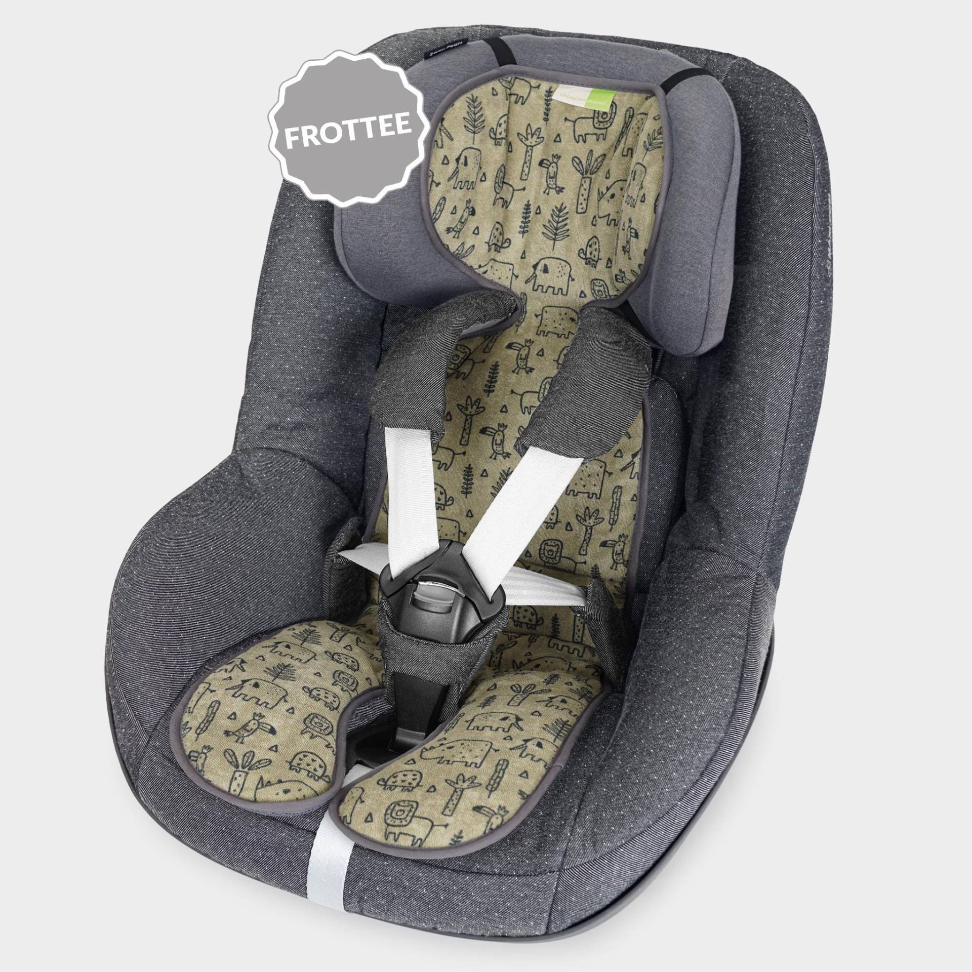 Sitzauflage Für Autositz, Funktionssitzauflage Baby, Ersatzbezug, Wendeauflage, Autositzauflage, 9-18 Kg, Coolair 1, Frottee Olive/Grau von Etsy - liebesvonpriebes