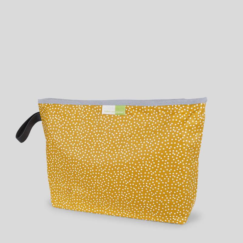 Wetbags®, Liebes Von Priebes Wetbag, Windeltasche, Wickeltasche, Wechselkleidung Beutel, Nasstasche, Wasserabweisend, Mini Dots Ocre von Etsy - liebesvonpriebes