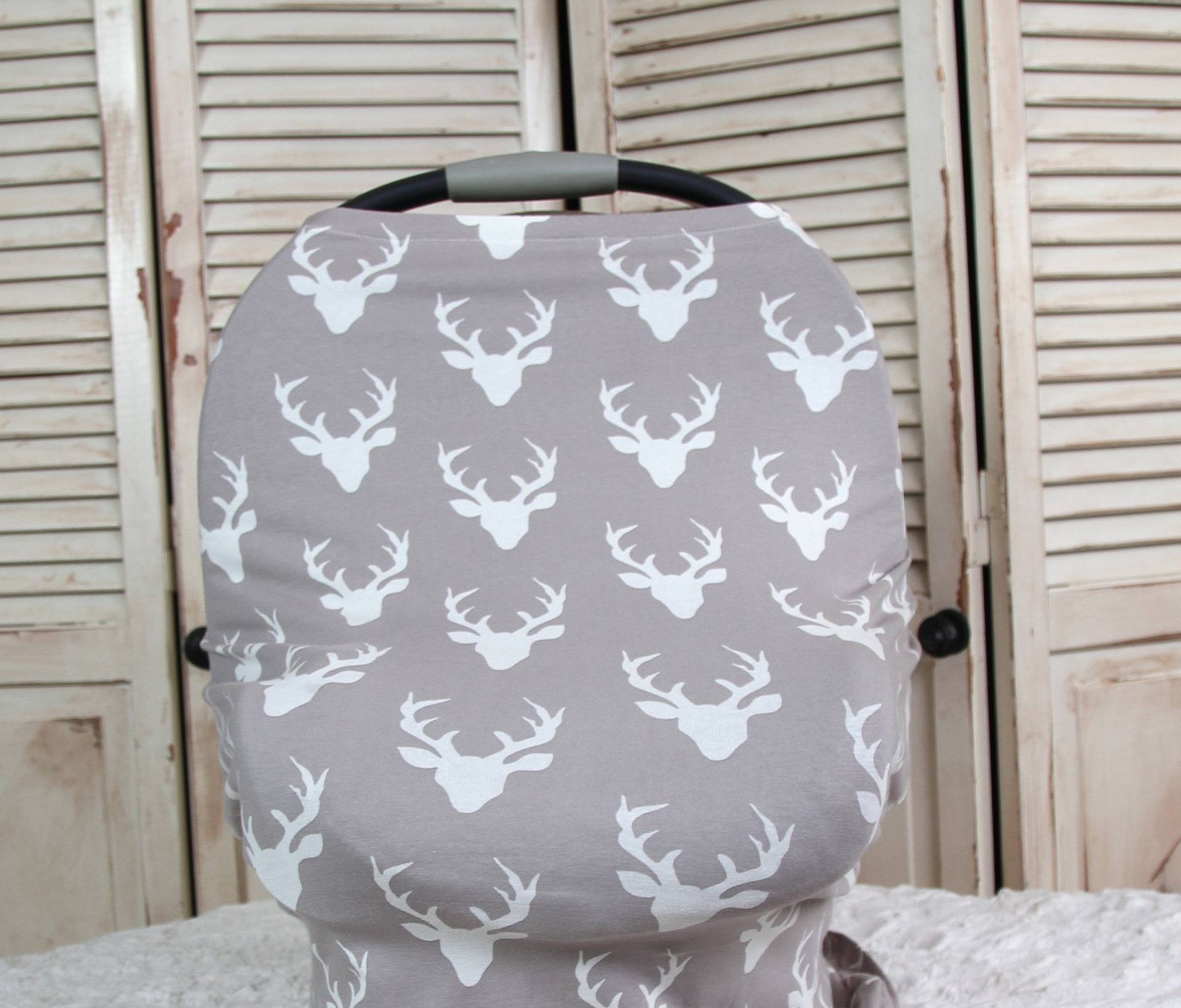 Car Seat Canopy - Buck Grey Stricken Carseat Canopy, Pflege Abdeckung, Einkaufswagen Abdeckung & Schal Dehnbare Säugling Carrier Cover Baby-Zelt von Etsy - lilacslollipops