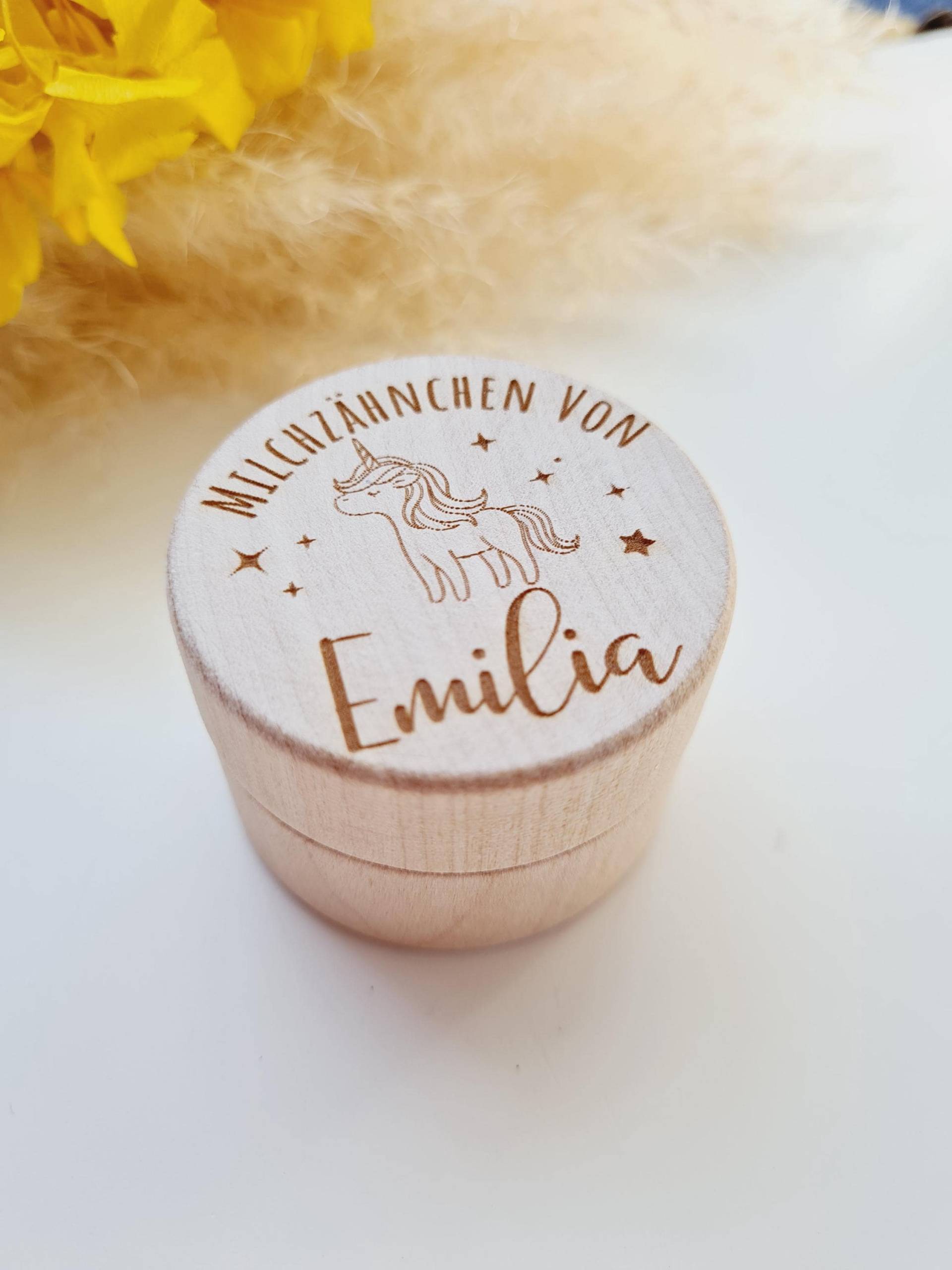 Milchzahndose, Zahndose, Zahnfee, Milchzahndose Mit Name, Zahndose Milchzähne, Erster Wackelzahn, Personalisiert, Einhorn von Etsy - littleMajara