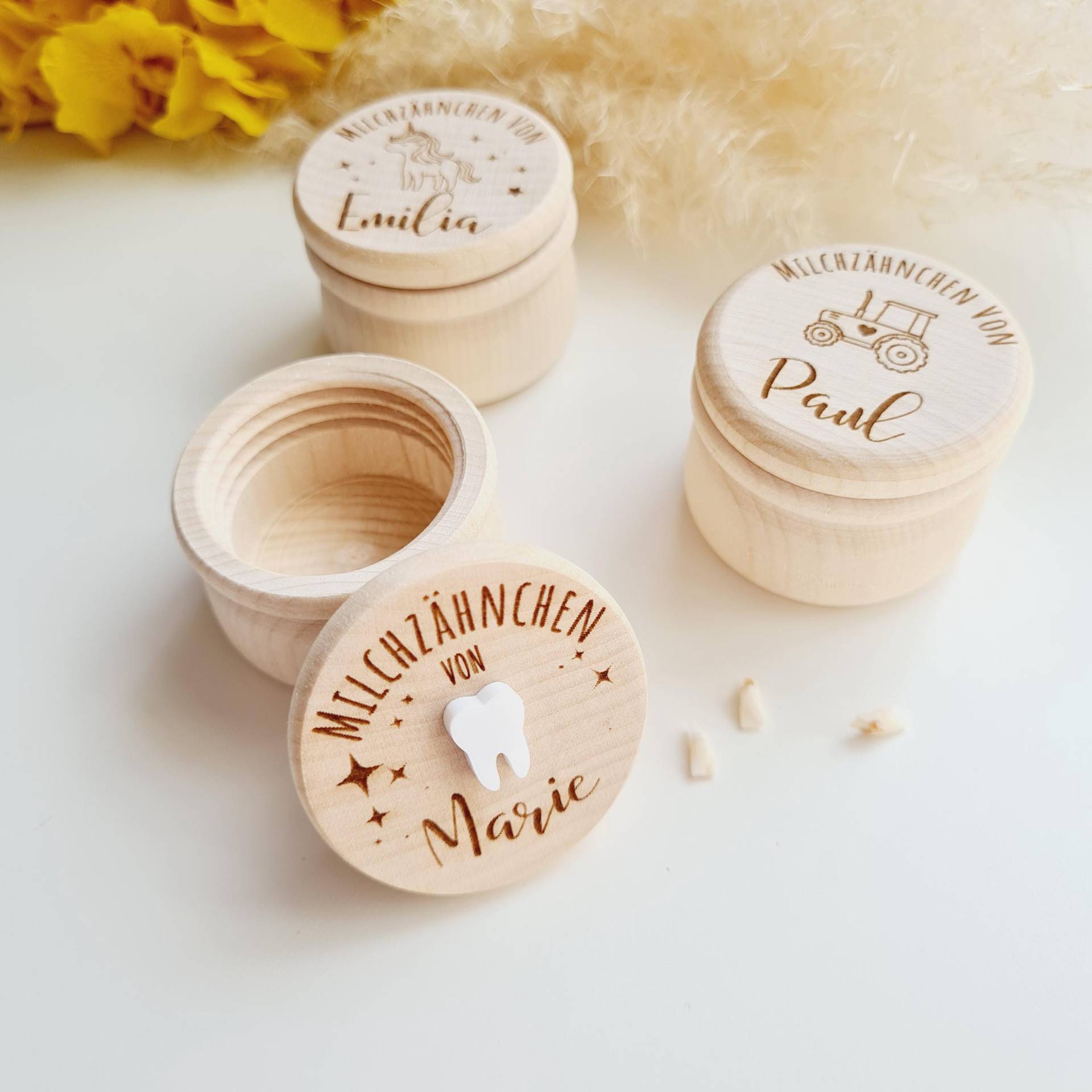 Milchzahndose Mit Name Für Den Ersten Wackelzahn - Personalisierte Zahndose Aus Holz Zahnfee Geschenk Geschenkidee Zur Einschulung von Etsy - littleMajara