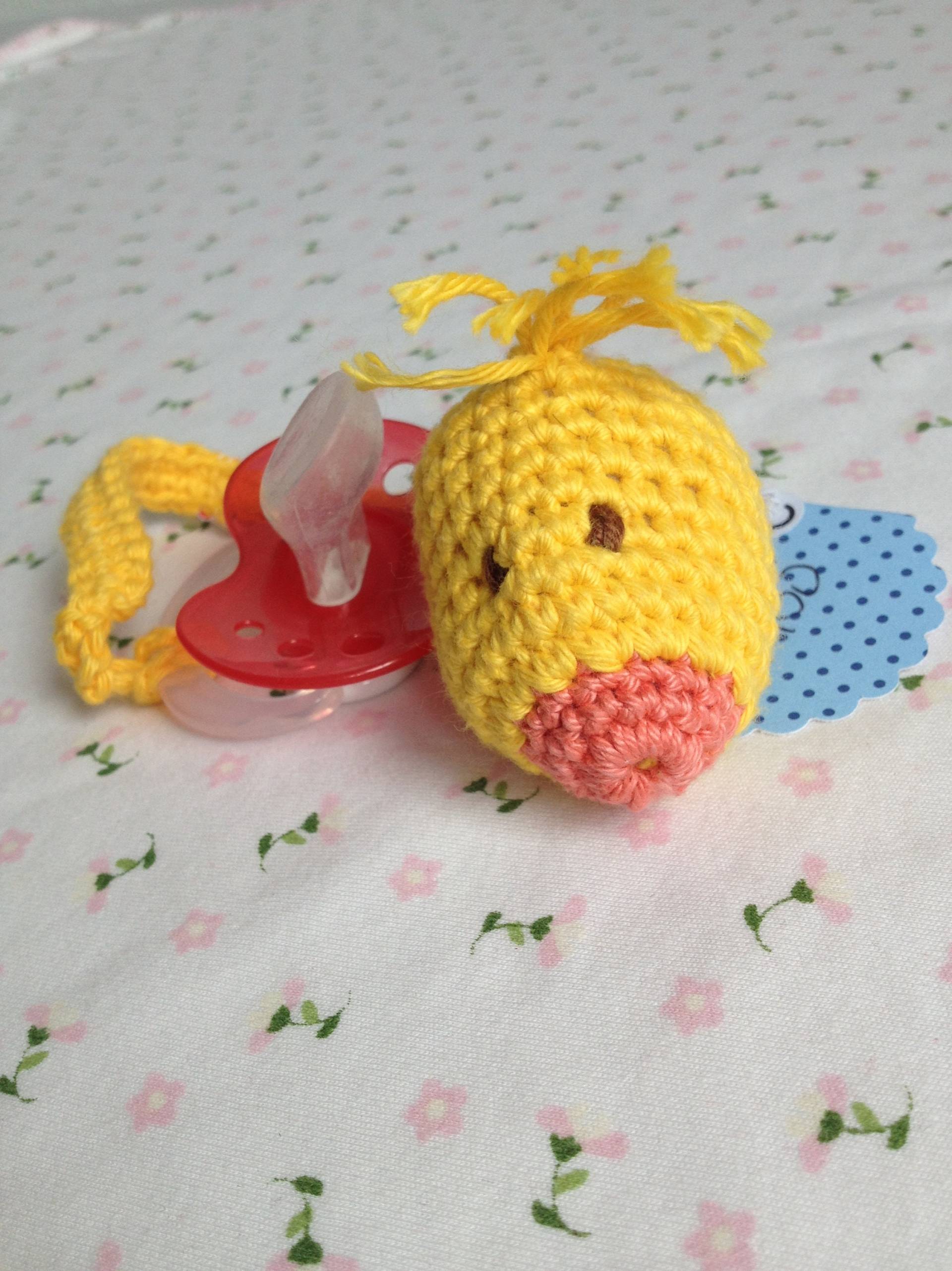 Schnullerband Kueken Schnullerband Kueken von Etsy - littleRedColibri