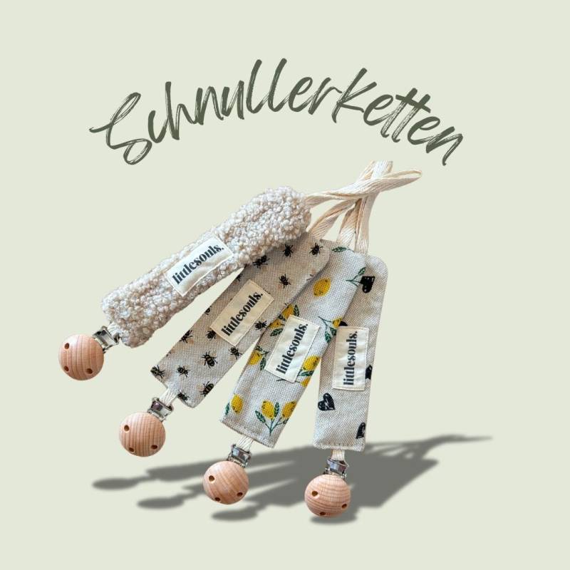 Schnullerkette Handmade von Etsy - littlesoulsclothing