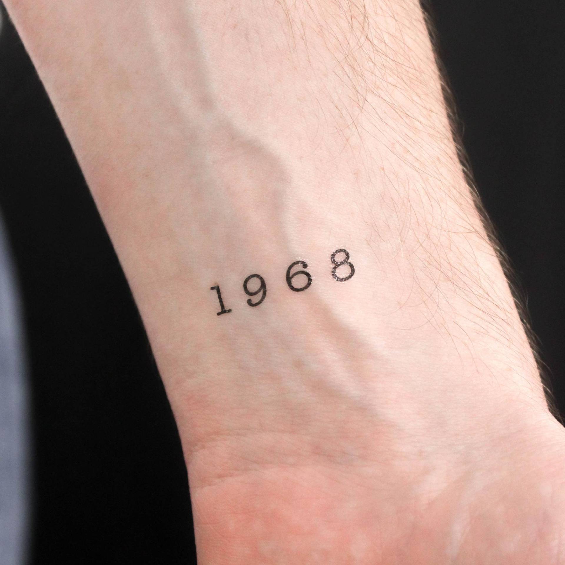 1968 Geburtsjahr Temporäres Tattoo | 3Er Set 1968 Geburtsjahr Temporäres Tattoo | 3Er Set von Etsy - littletattoos