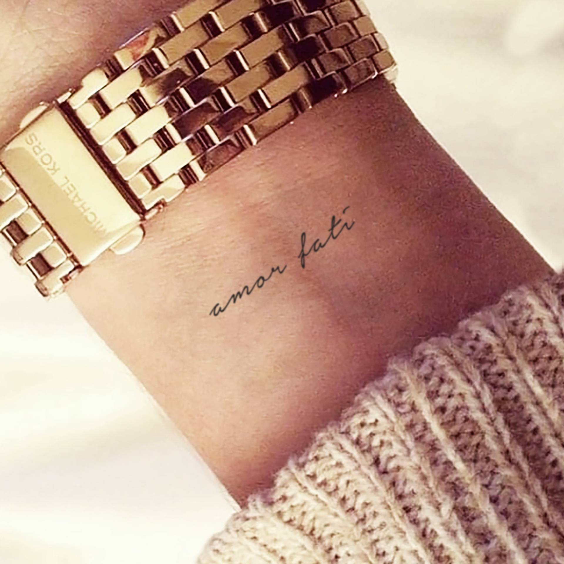 Amor Fati Temporäres Tattoo | 3Er Set von Etsy - littletattoos