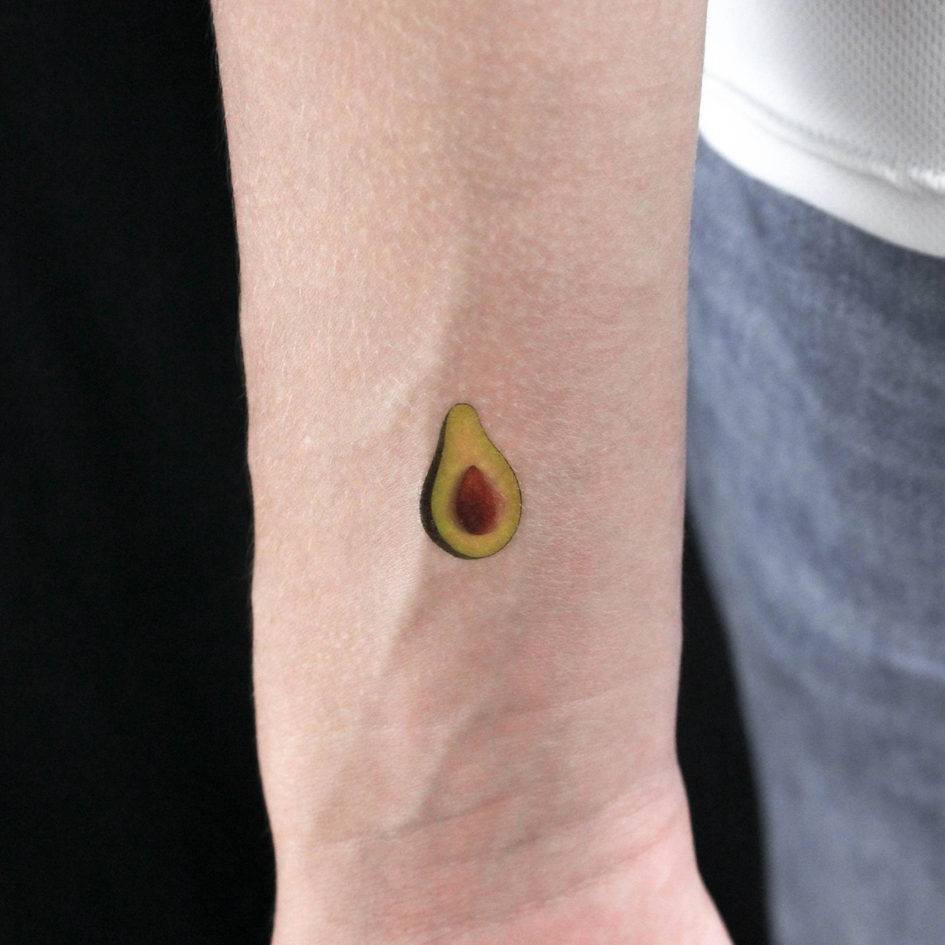 Avocado Temporäres Tattoo | 3Er Set Avocado Temporäres Tattoo | 3Er Set von Etsy - littletattoos