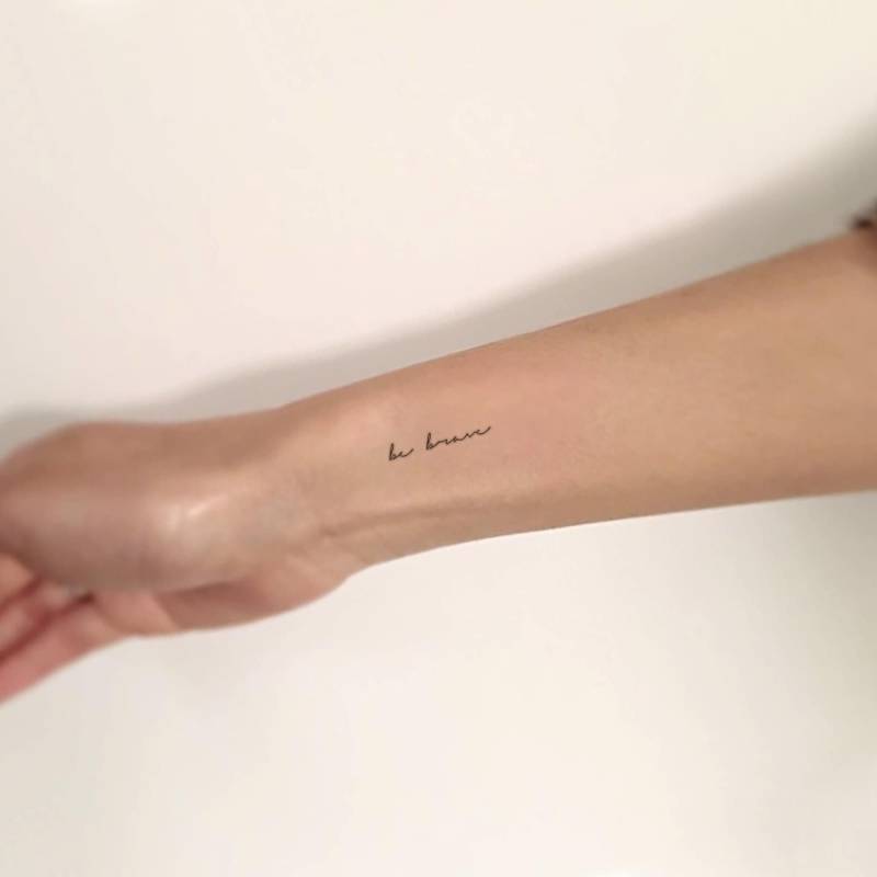 Be Brave Temporäres Tattoo | 3Er Set von Etsy - littletattoos