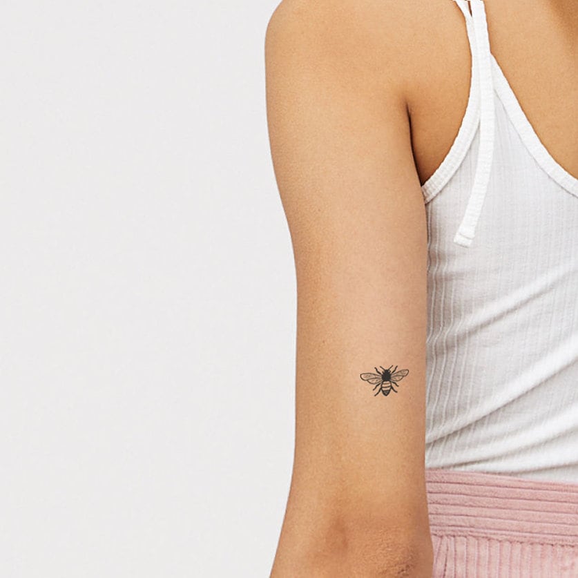 Bee Temporäres Tattoo | 3Er Set von Etsy - littletattoos