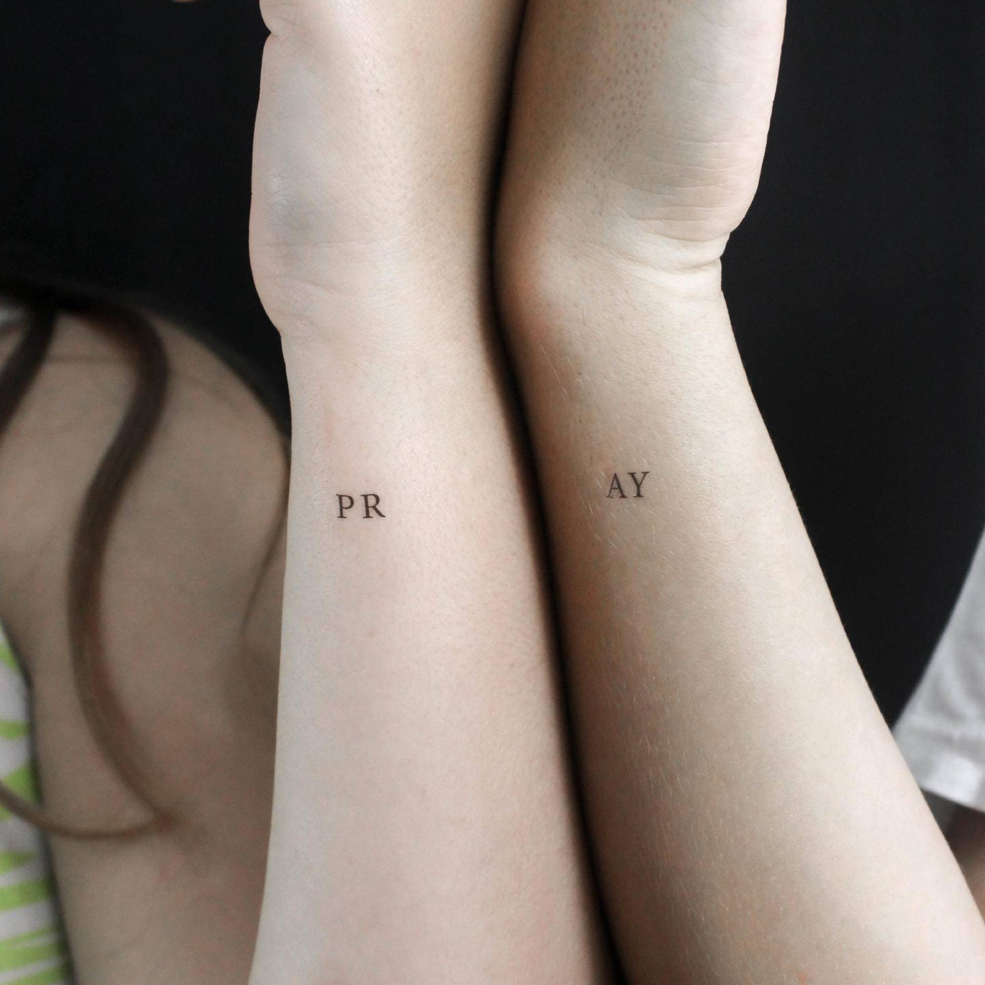 Betet Passendes Temporäres Tattoo | 3Er Set Betet Passendes Temporäres Tattoo | 3Er Set von Etsy - littletattoos