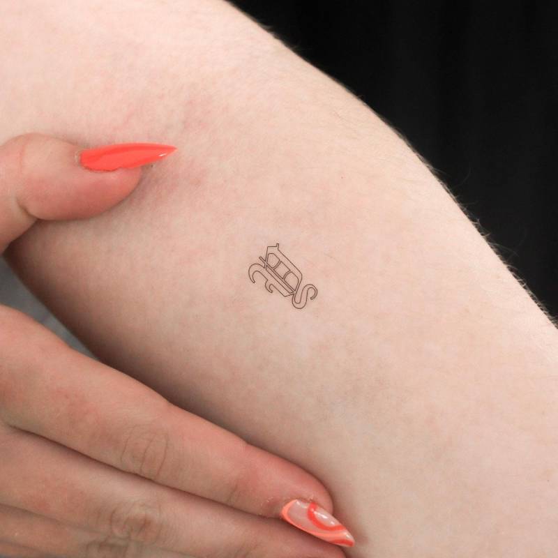 Gothic Style Y Buchstabe Temporäres Tattoo | 3Er Set von Etsy - littletattoos