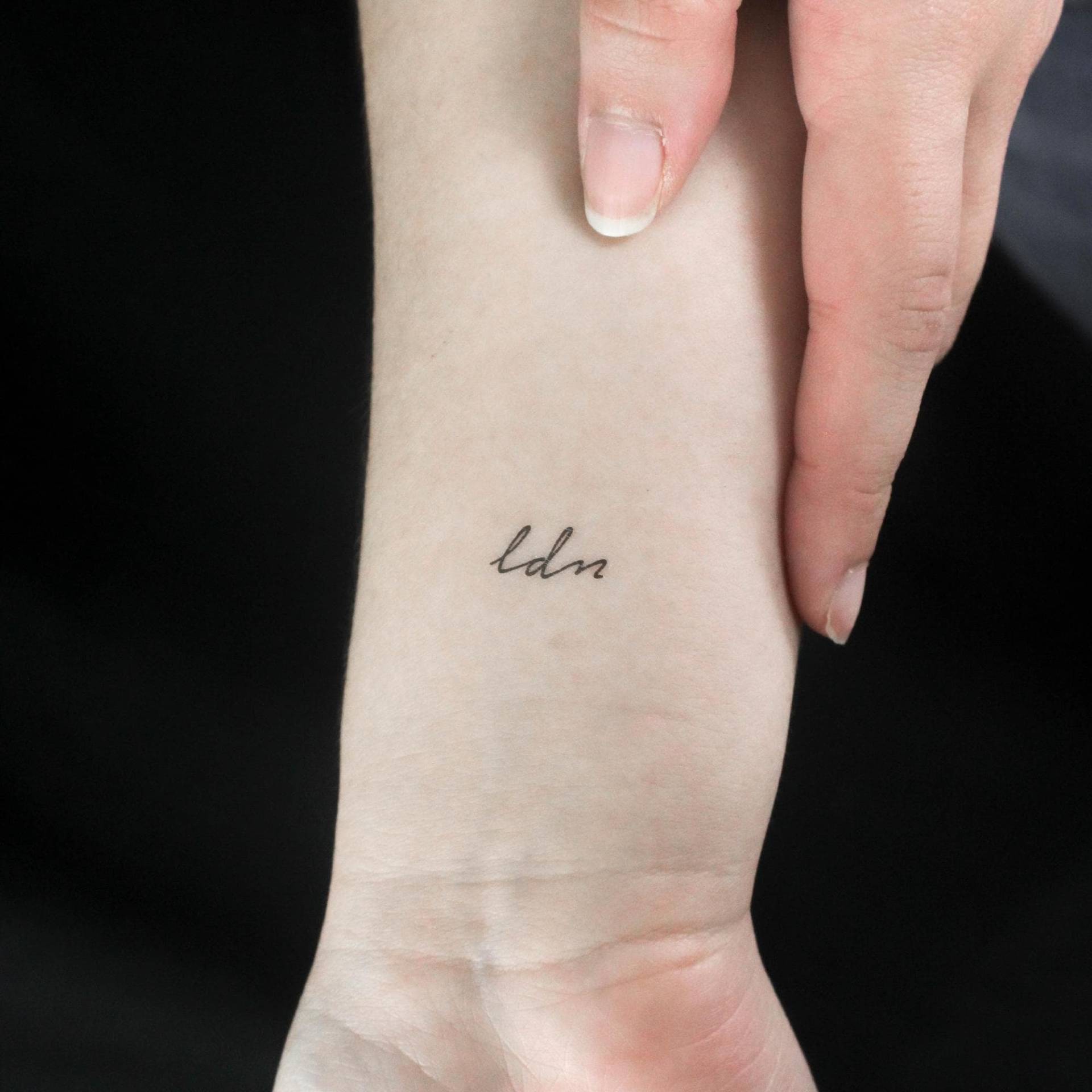 Handgeschriebenes Ldn Temporäres Tattoo | 3Er Set Handgeschriebenes Ldn Temporäres Tattoo | 3Er Set von Etsy - littletattoos