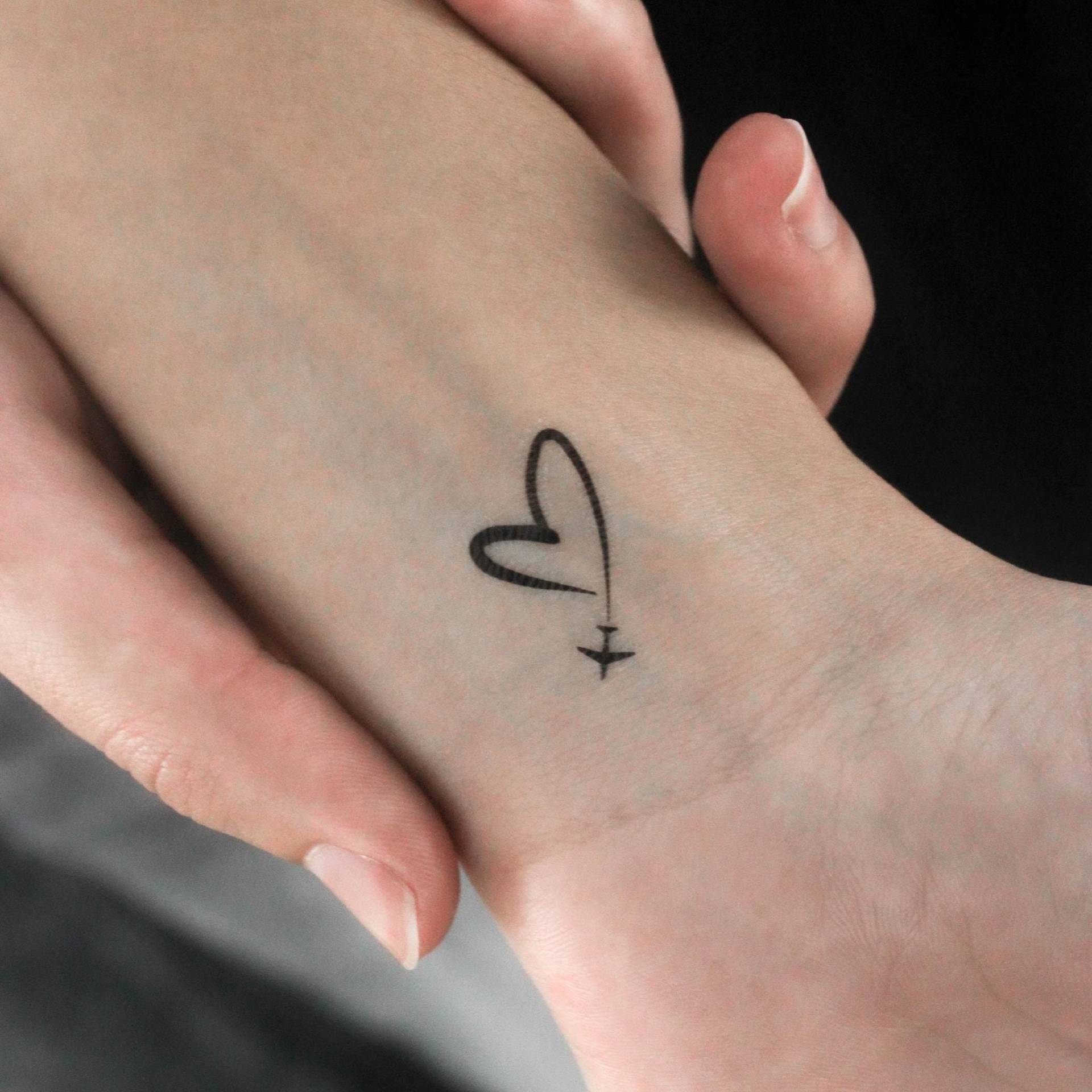 Heart in The Sky Temporäres Tattoo | 3Er Set von Etsy - littletattoos