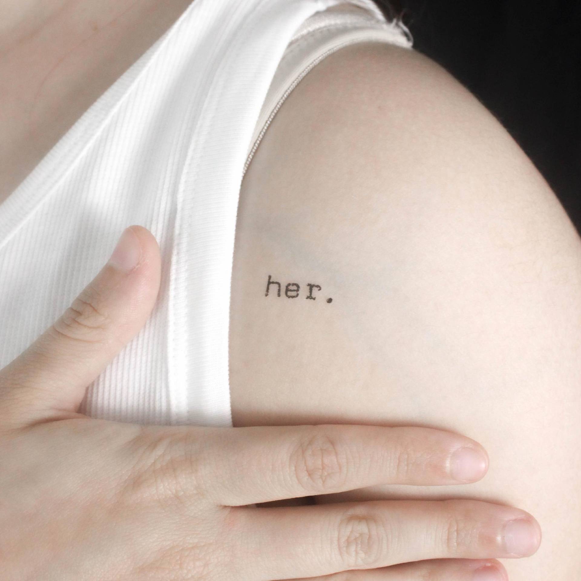 Her. Temporäres Tattoo | 3Er Set von Etsy - littletattoos