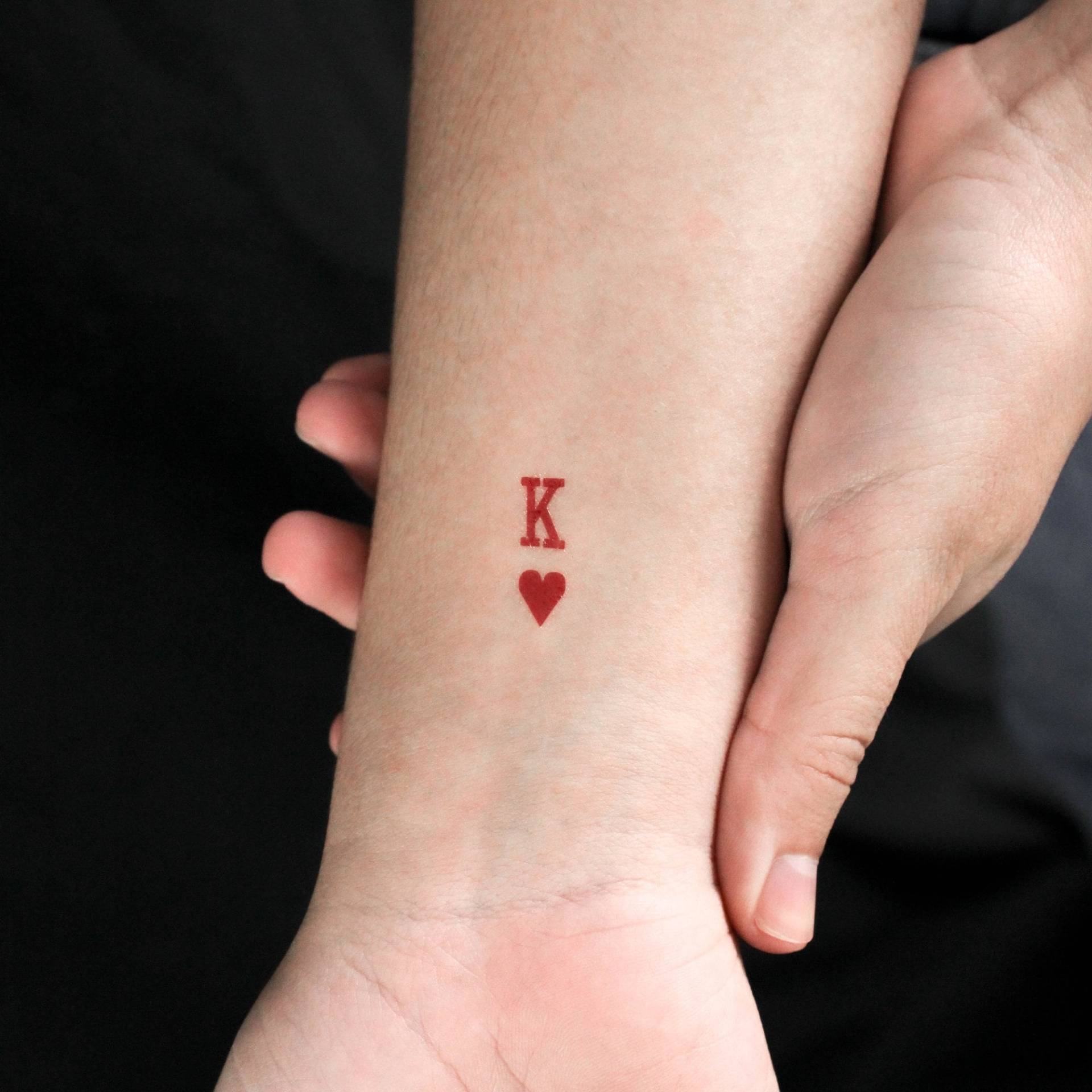 Herz König Temporäres Tattoo | 3Er Set Herz König Temporäres Tattoo | 3Er Set von Etsy - littletattoos