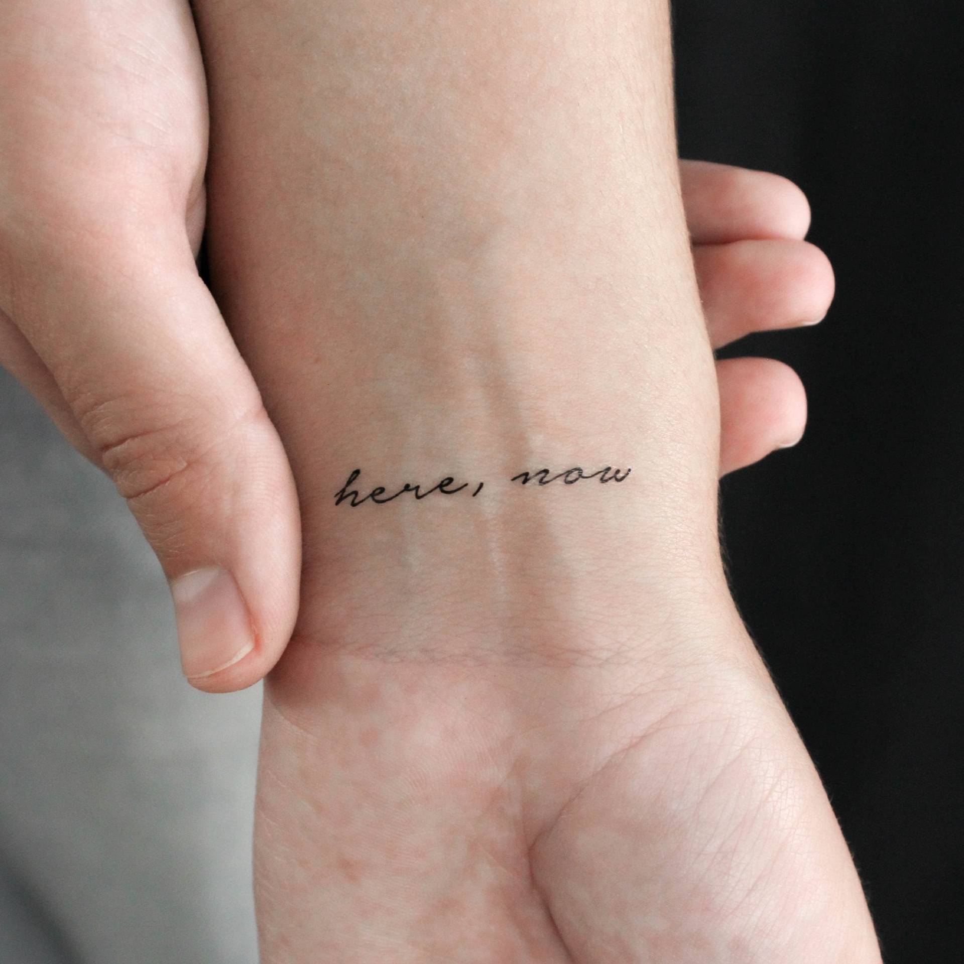 Hier, Jetzt Temporäres Tattoo | 3Er Set Hier, Jetzt Temporäres Tattoo | 3Er Set von Etsy - littletattoos
