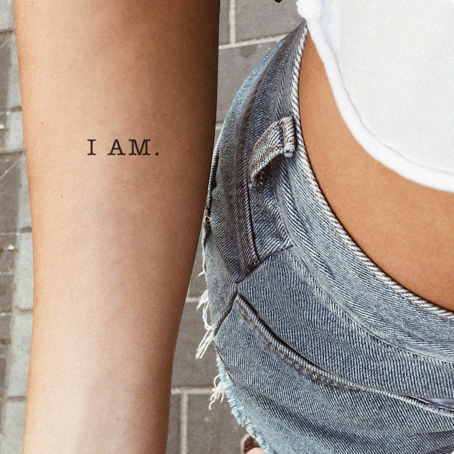 Ich Bin Temporäres Tattoo | 3Er Set Ich Bin Temporäres Tattoo | 3Er Set von Etsy - littletattoos