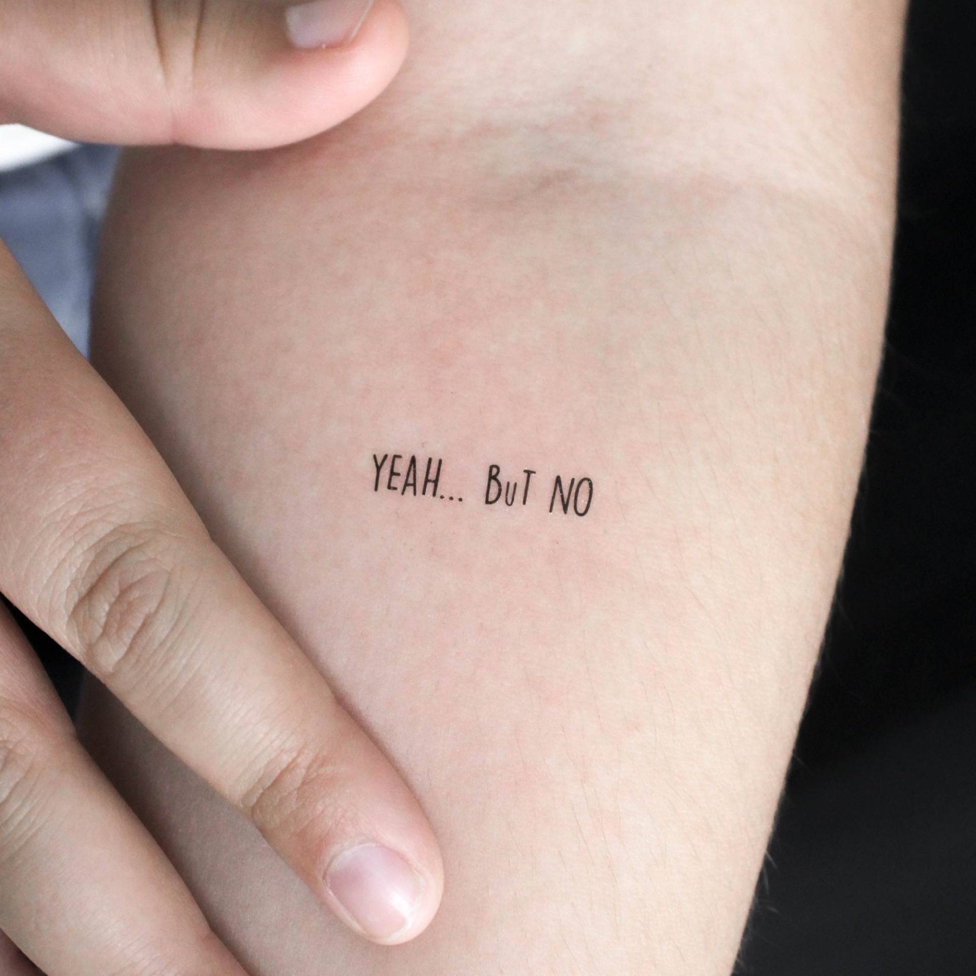 Ja... Aber Nein Temporäres Tattoo | 3Er Set von Etsy - littletattoos