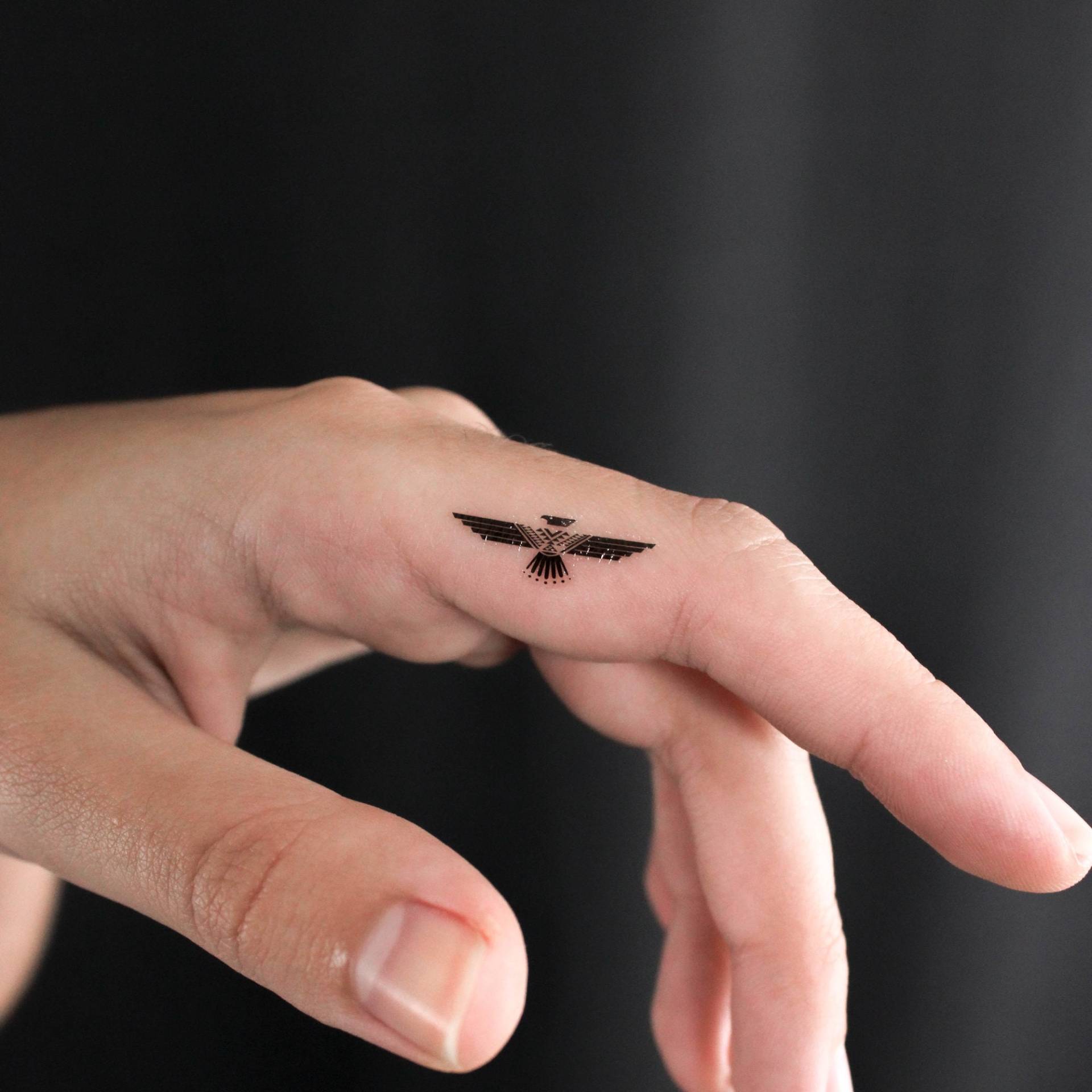 Kleiner Donnervogel Temporäres Tattoo | 3Er Set Kleiner Donnervogel Temporäres Tattoo | 3Er Set von Etsy - littletattoos