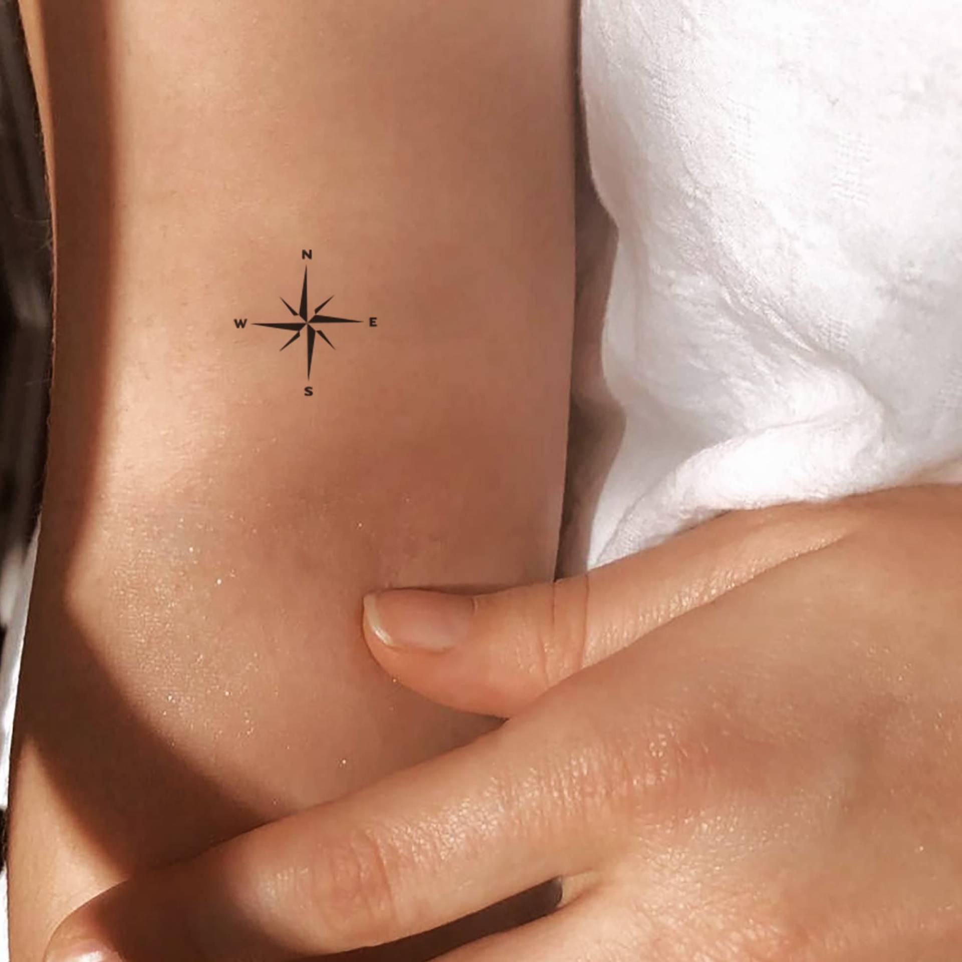 Kleiner Kompass Temporäres Tattoo | 3Er Set von Etsy - littletattoos
