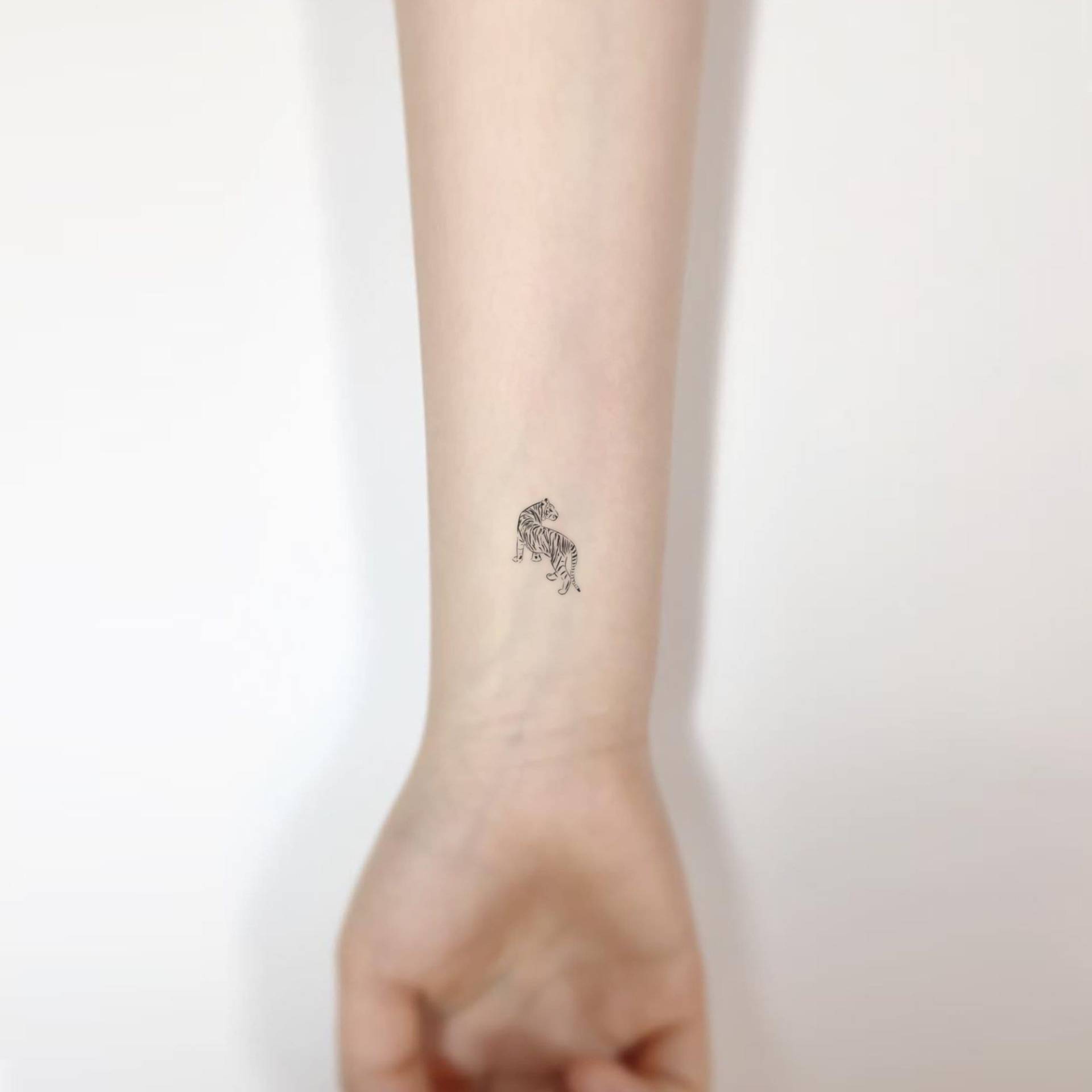 Kleiner Tiger Temporäres Tattoo | 3Er Set Kleiner Tiger Temporäres Tattoo | 3Er Set von Etsy - littletattoos