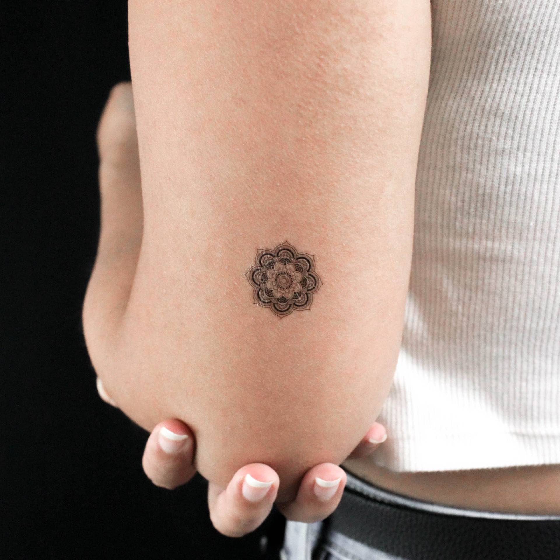 Kleines Mandala Temporäres Tattoo | 3Er Set Kleines Mandala Temporäres Tattoo | 3Er Set von Etsy - littletattoos