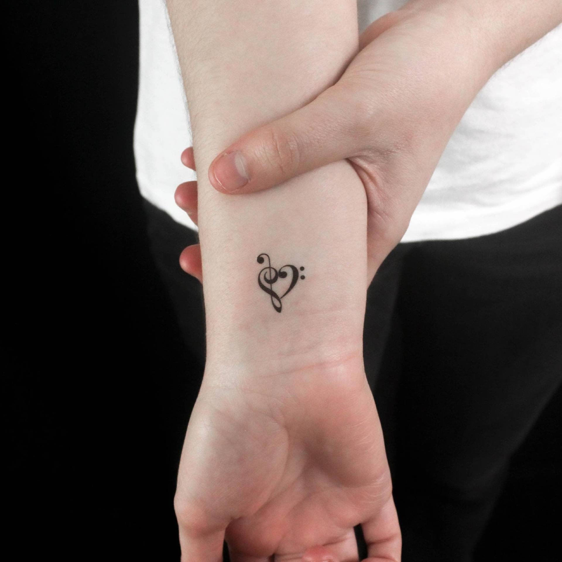 Kleines Musik Herz Temporäres Tattoo | 3Er Set von Etsy - littletattoos