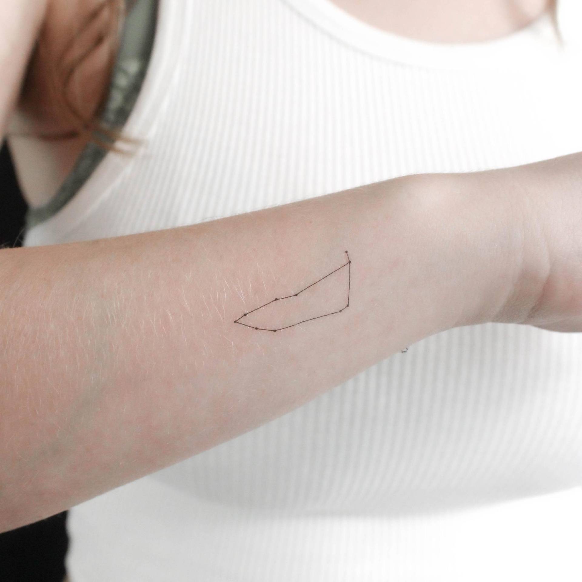 Kleines Sternbild Capricornus Temporäres Tattoo | 3Er Set von Etsy - littletattoos
