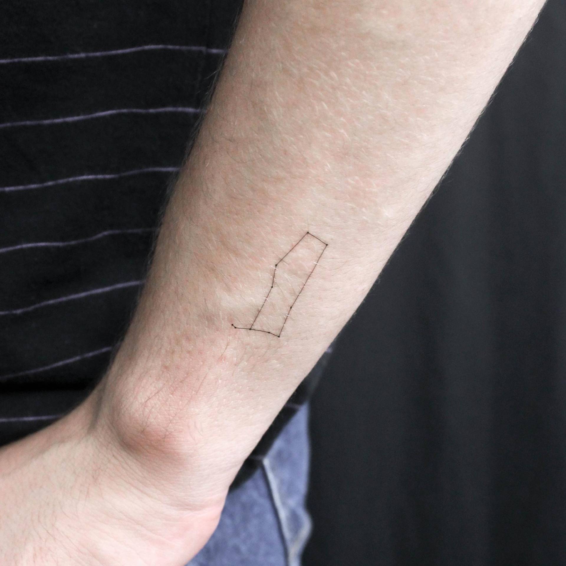 Kleines Sternbild Zwillinge Temporäres Tattoo | 3Er Set von Etsy - littletattoos