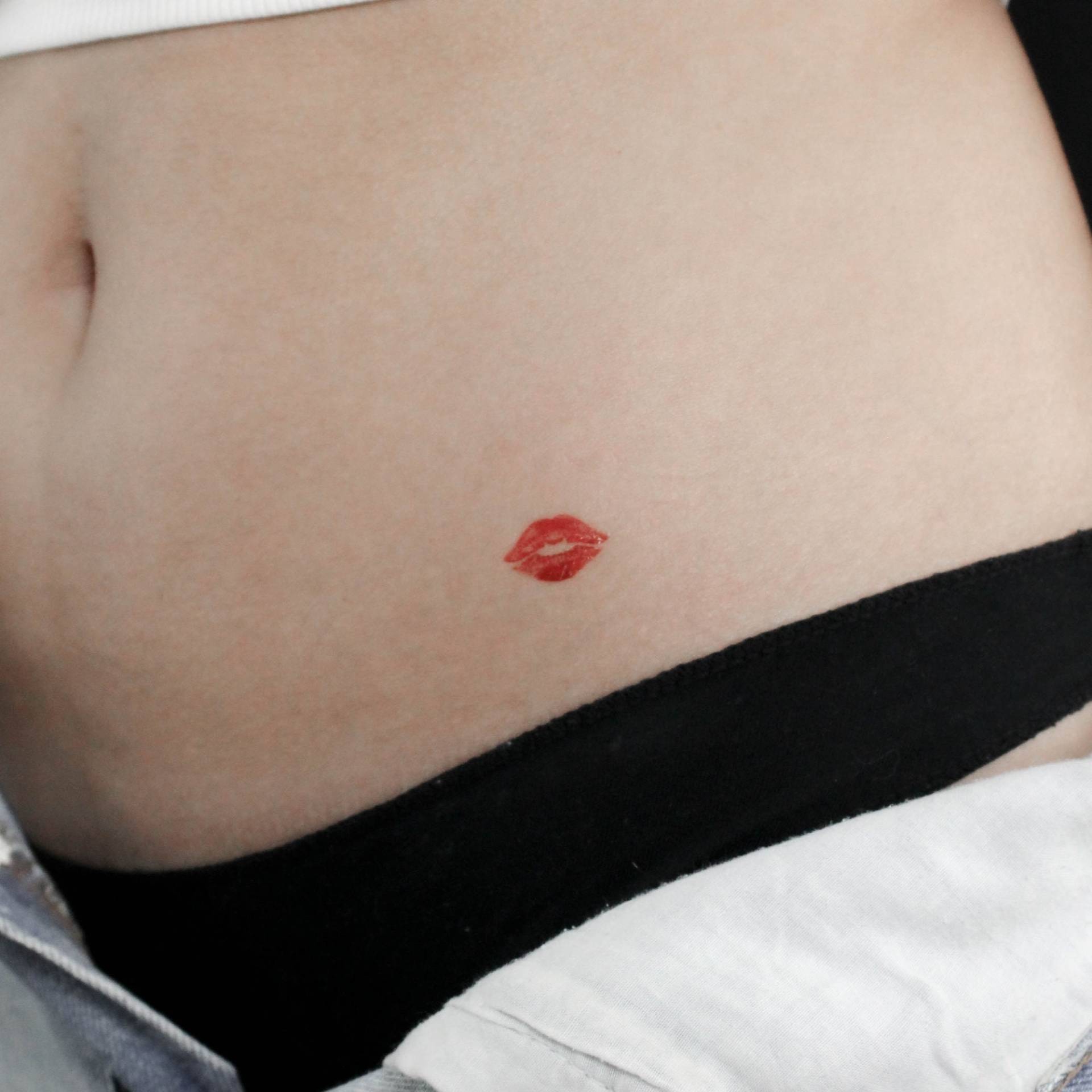 Kuss Zeichen Temporäres Tattoo | 3Er Set Kuss Zeichen Temporäres Tattoo | 3Er Set von Etsy - littletattoos