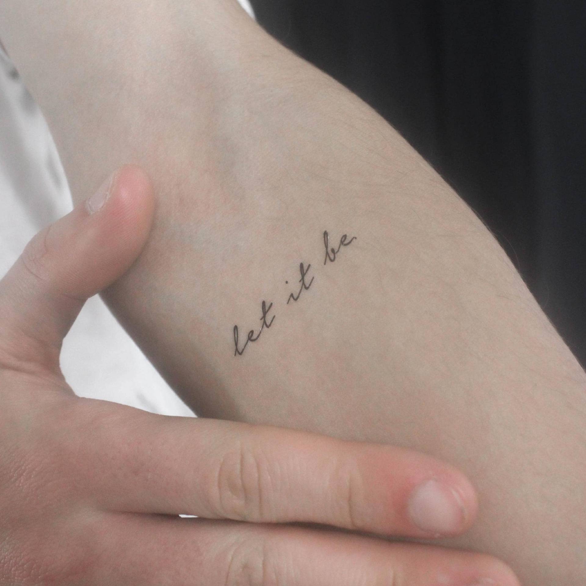 Let It Be Temporäres Tattoo | 3Er Set von Etsy - littletattoos