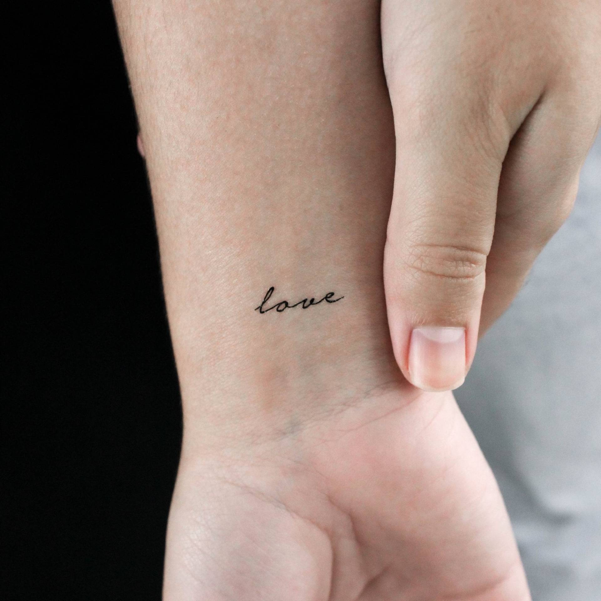 Liebe Temporäres Tattoo | 3Er Set von Etsy - littletattoos