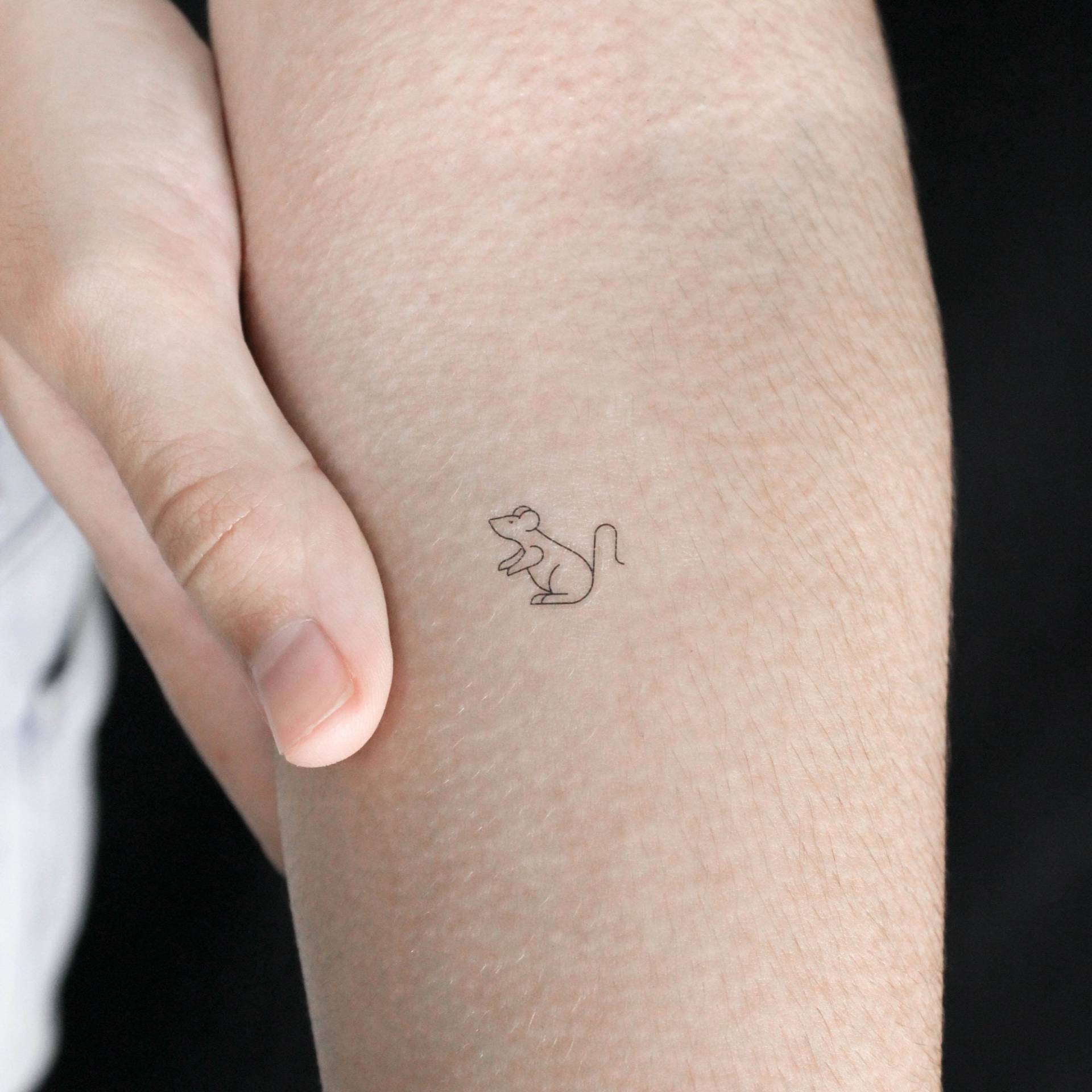 Maus Temporäres Tattoo | 3Er Set Maus Temporäres Tattoo | 3Er Set von Etsy - littletattoos