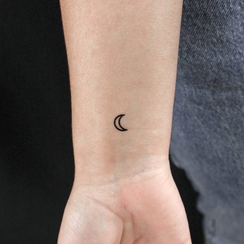 Mond Symbol Temporäres Tattoo | 3Er Set Mond Symbol Temporäres Tattoo | 3Er Set von Etsy - littletattoos