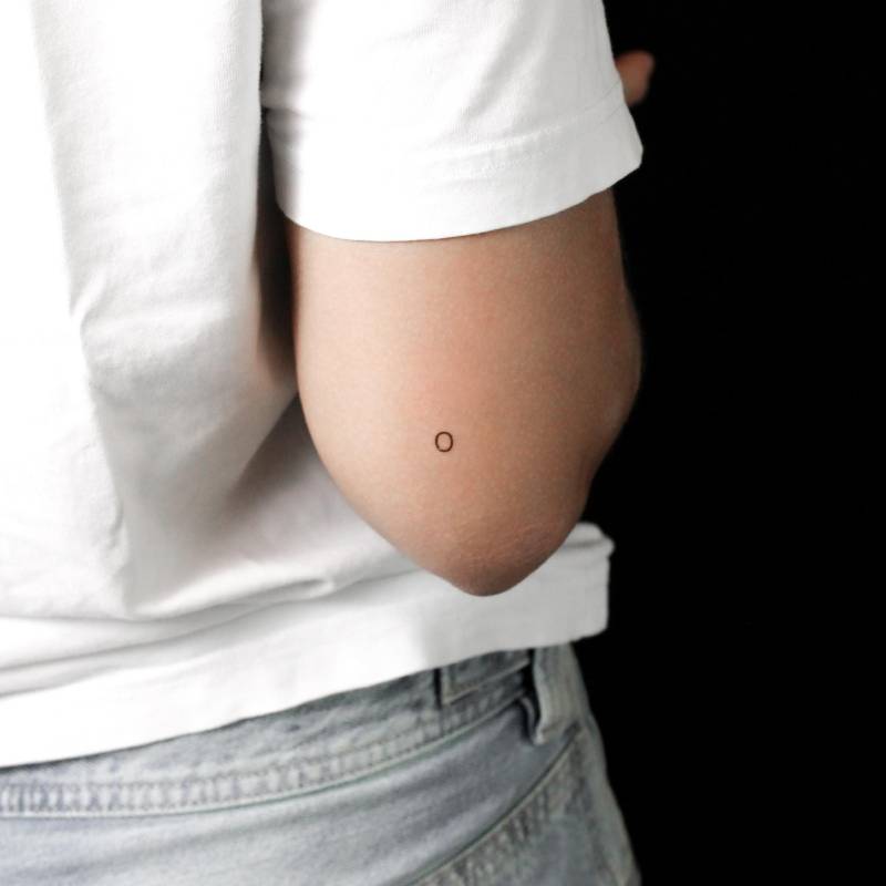 O Schreibmaschine Großbuchstabe Temporäres Tattoo | 3Er Set O Schreibmaschine Großbuchstabe Temporäres Tattoo | 3Er Set von Etsy - littletattoos