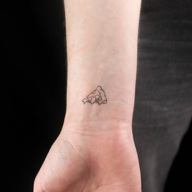 Pizzascheibe Temporäres Tattoo | 3Er Set von Etsy - littletattoos