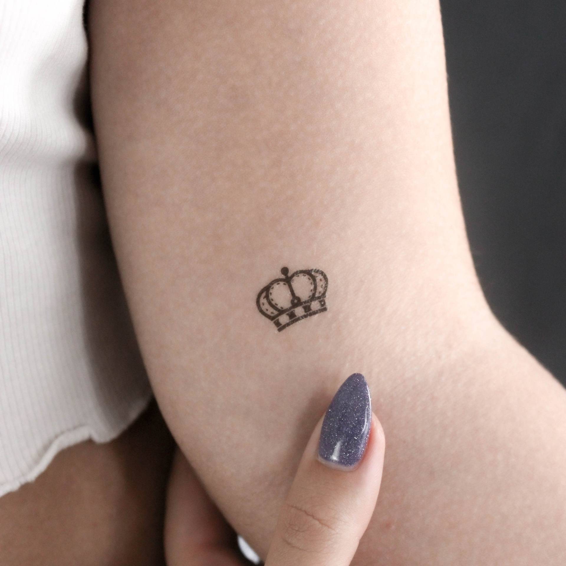 Queen Krone Temporäres Tattoo | 3Er Set Queen Krone Temporäres Tattoo | 3Er Set von Etsy - littletattoos