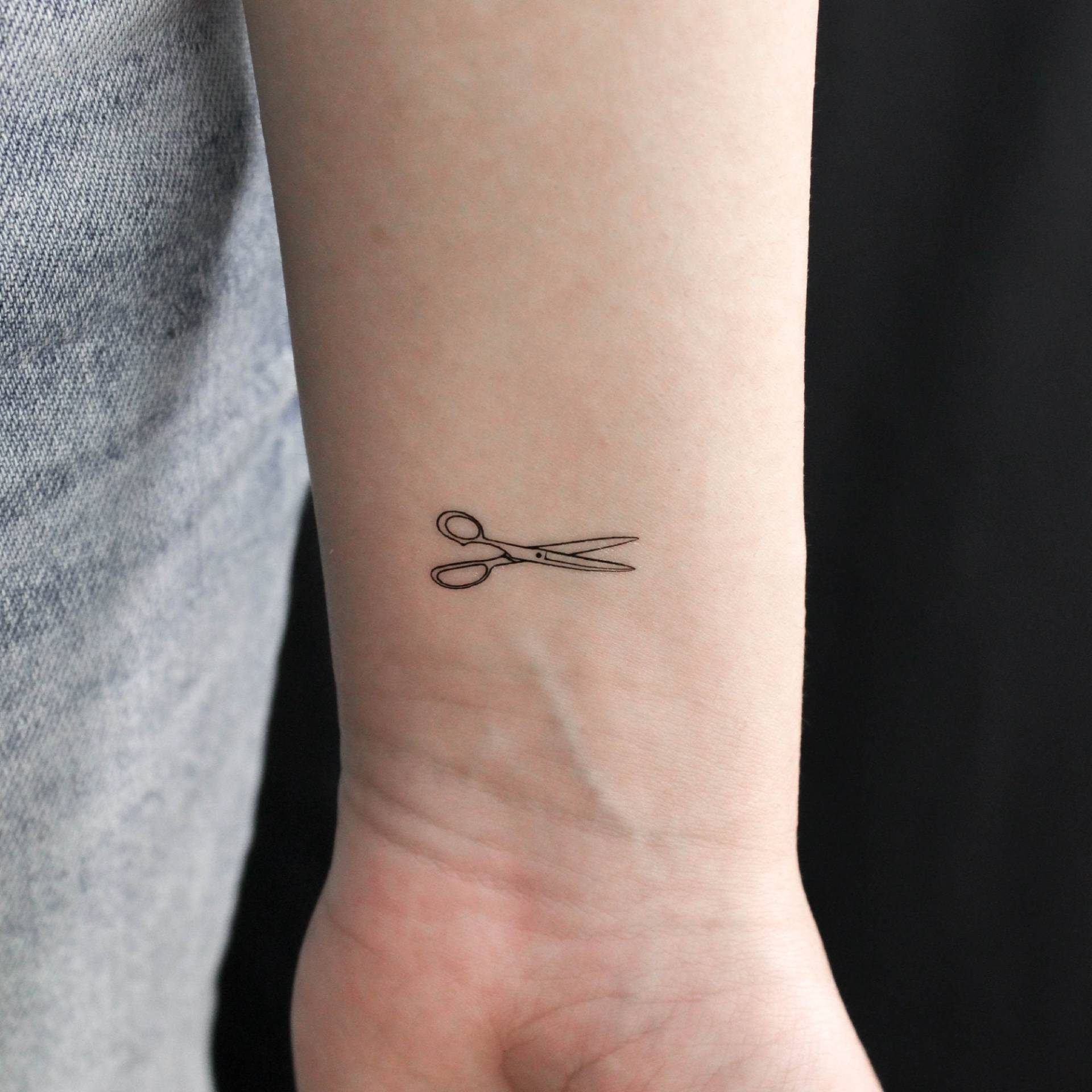 Schere Temporäres Tattoo | 3Er Set Schere Temporäres Tattoo | 3Er Set von Etsy - littletattoos