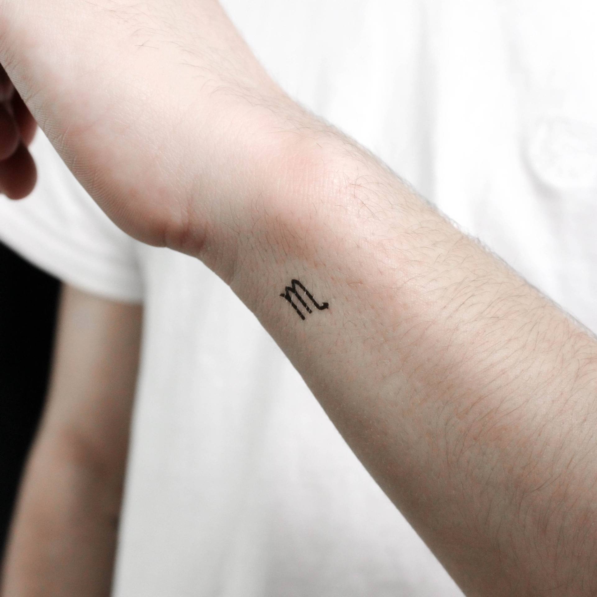 Skorpion Sternzeichen Symbol Temporäres Tattoo | 3Er Set von Etsy - littletattoos