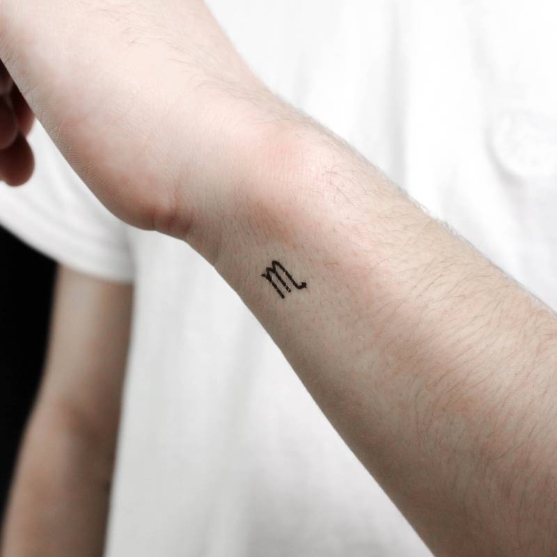 Skorpion Sternzeichen Symbol Temporäres Tattoo | 3Er Set Skorpion Sternzeichen Symbol Temporäres Tattoo | 3Er Set von Etsy - littletattoos
