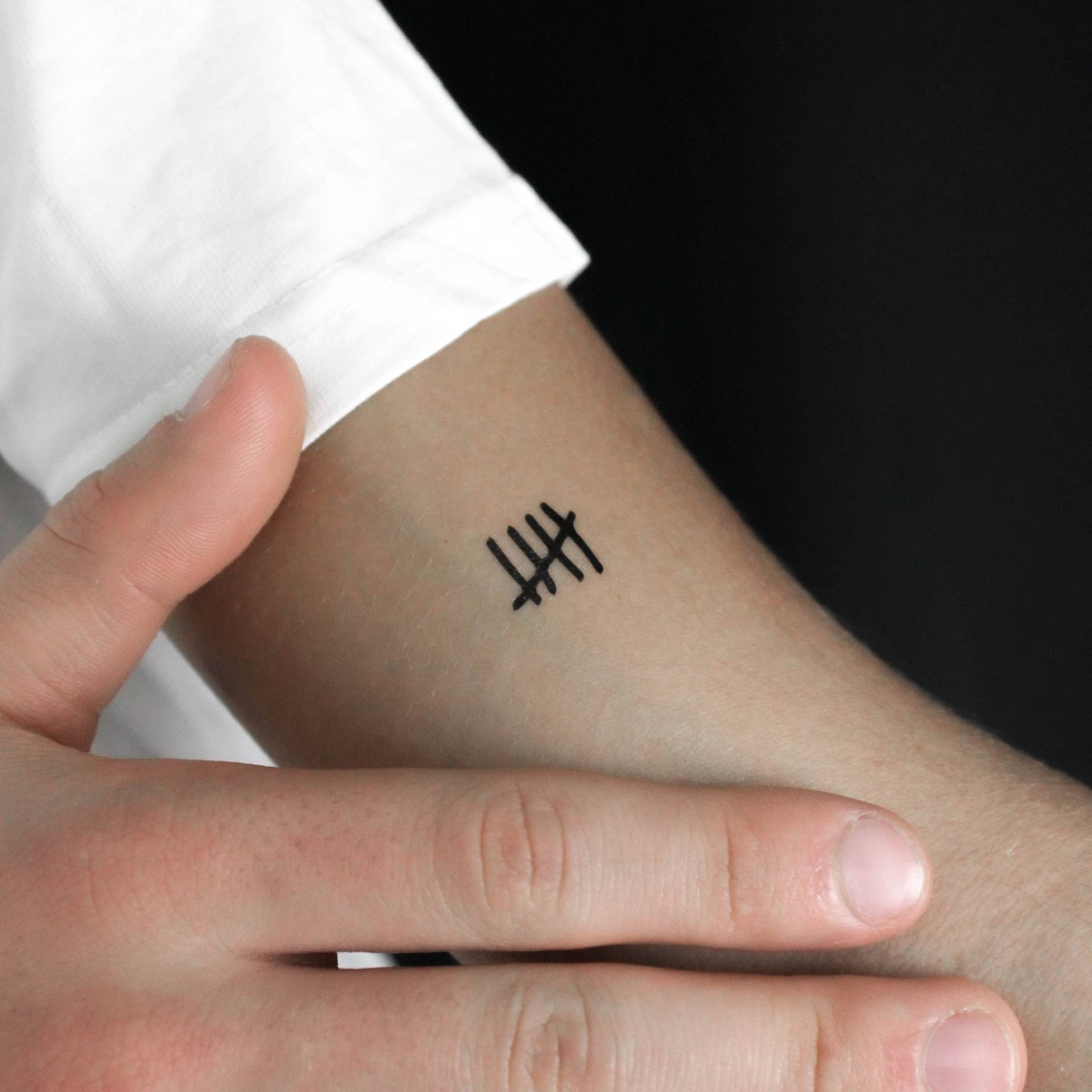 Tally Mark Temporäres Tattoo | 3Er Set Tally Mark Temporäres Tattoo | 3Er Set von Etsy - littletattoos