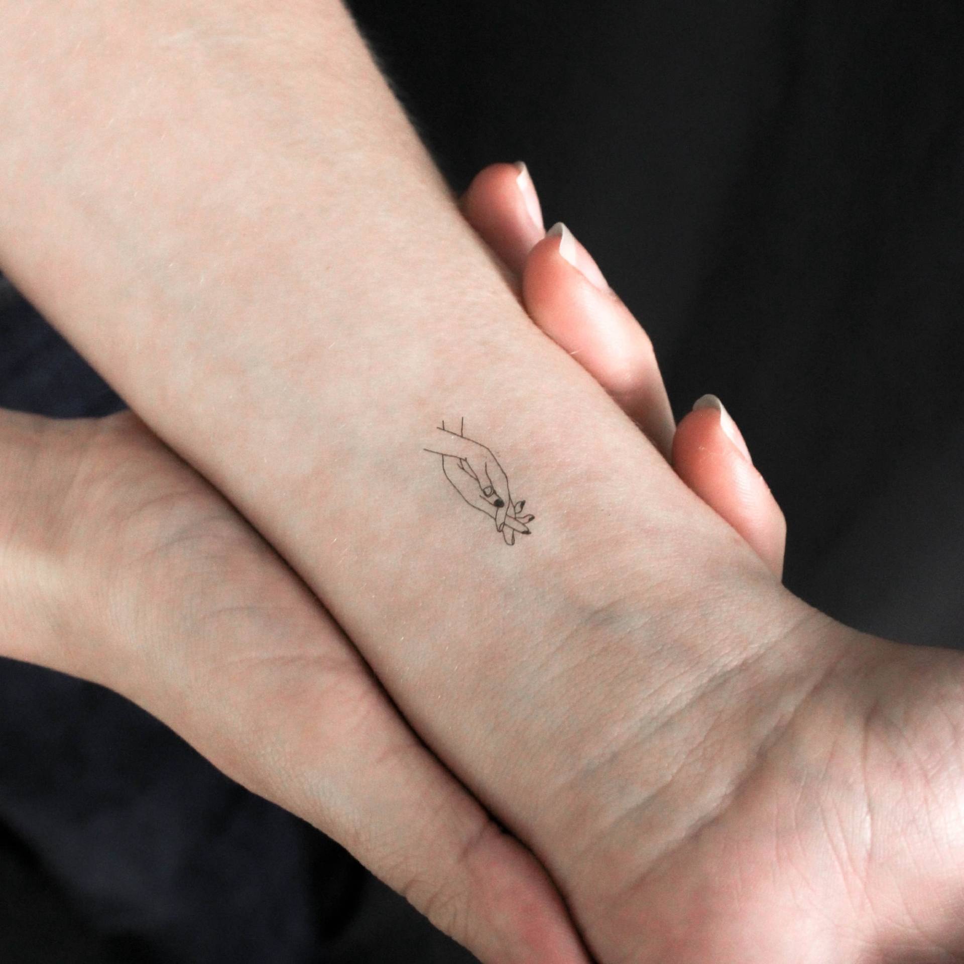 Temporäres Tattoo „Händchen Haltend" | 3Er-Set von Etsy - littletattoos