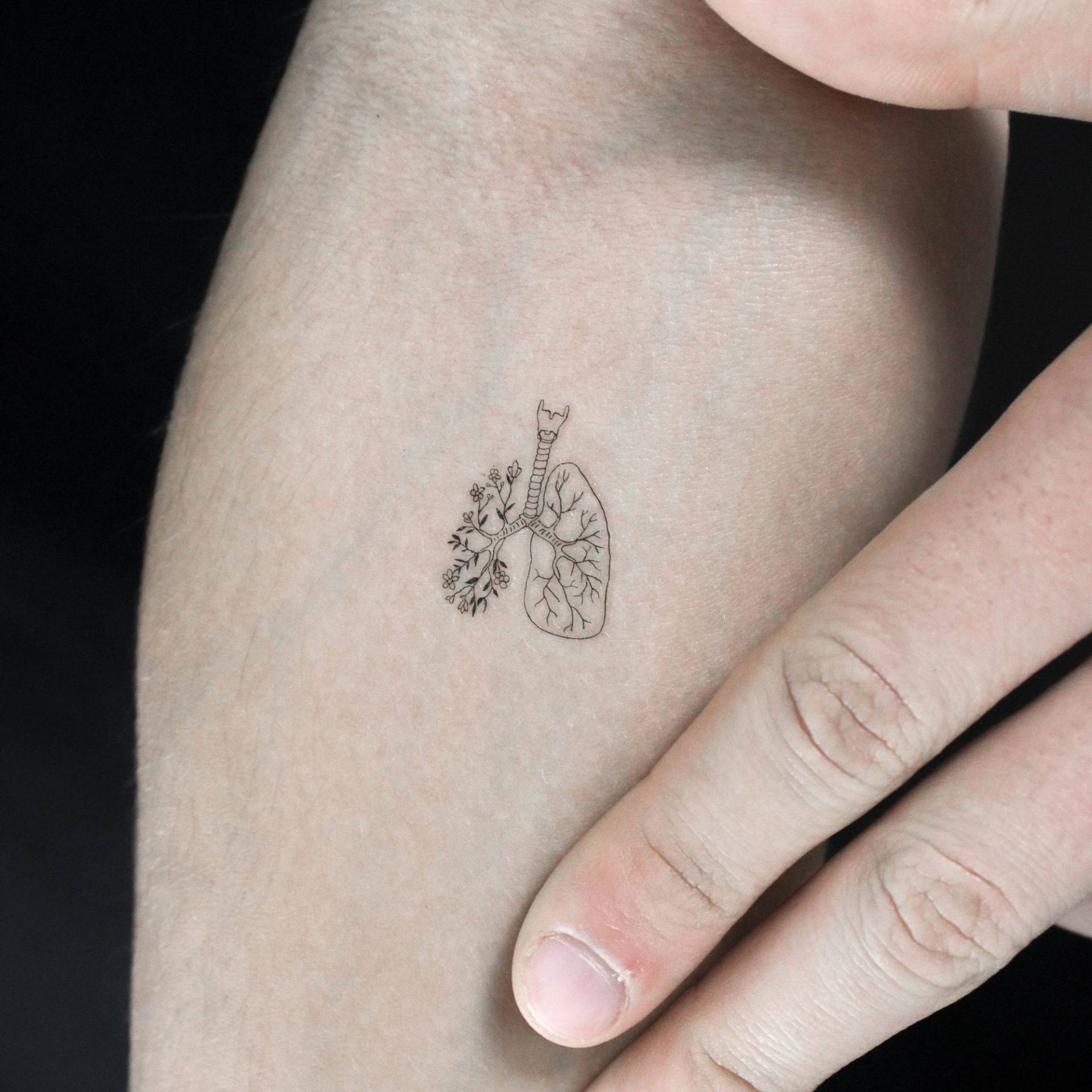 Temporäres Tattoo Mit Floralen Lungen | 3Er-Set Temporäres Tattoo Mit Floralen Lungen | 3Er-Set von Etsy - littletattoos