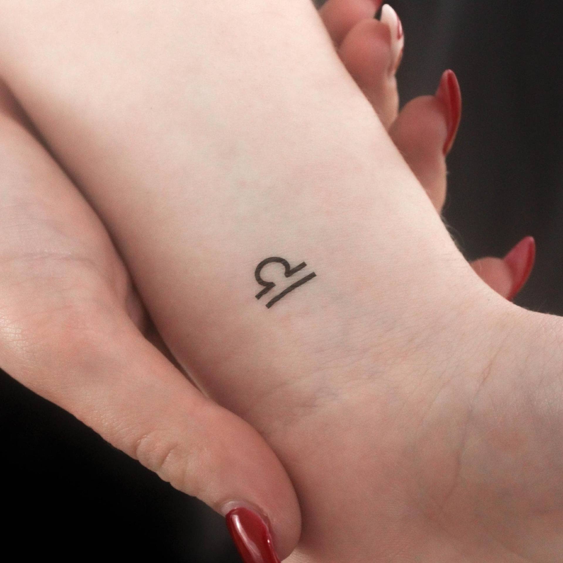 Waage Sternzeichen Symbol Temporäres Tattoo | 3Er Set von Etsy - littletattoos