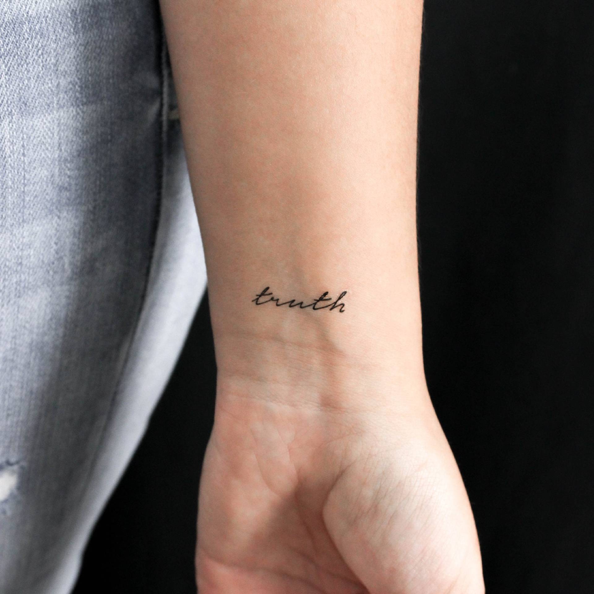 Wahrheit Temporäres Tattoo | 3Er Set Wahrheit Temporäres Tattoo | 3Er Set von Etsy - littletattoos