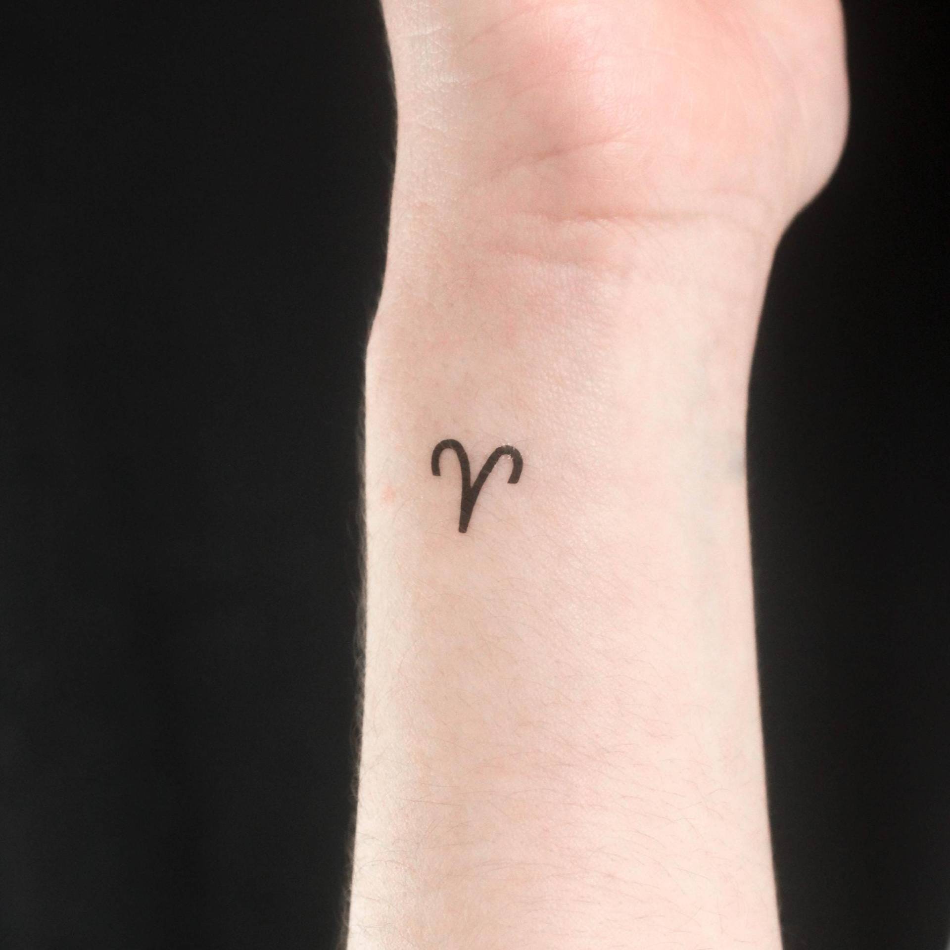 Widder Sternzeichen Symbol Temporäres Tattoo | 3Er Set von Etsy - littletattoos